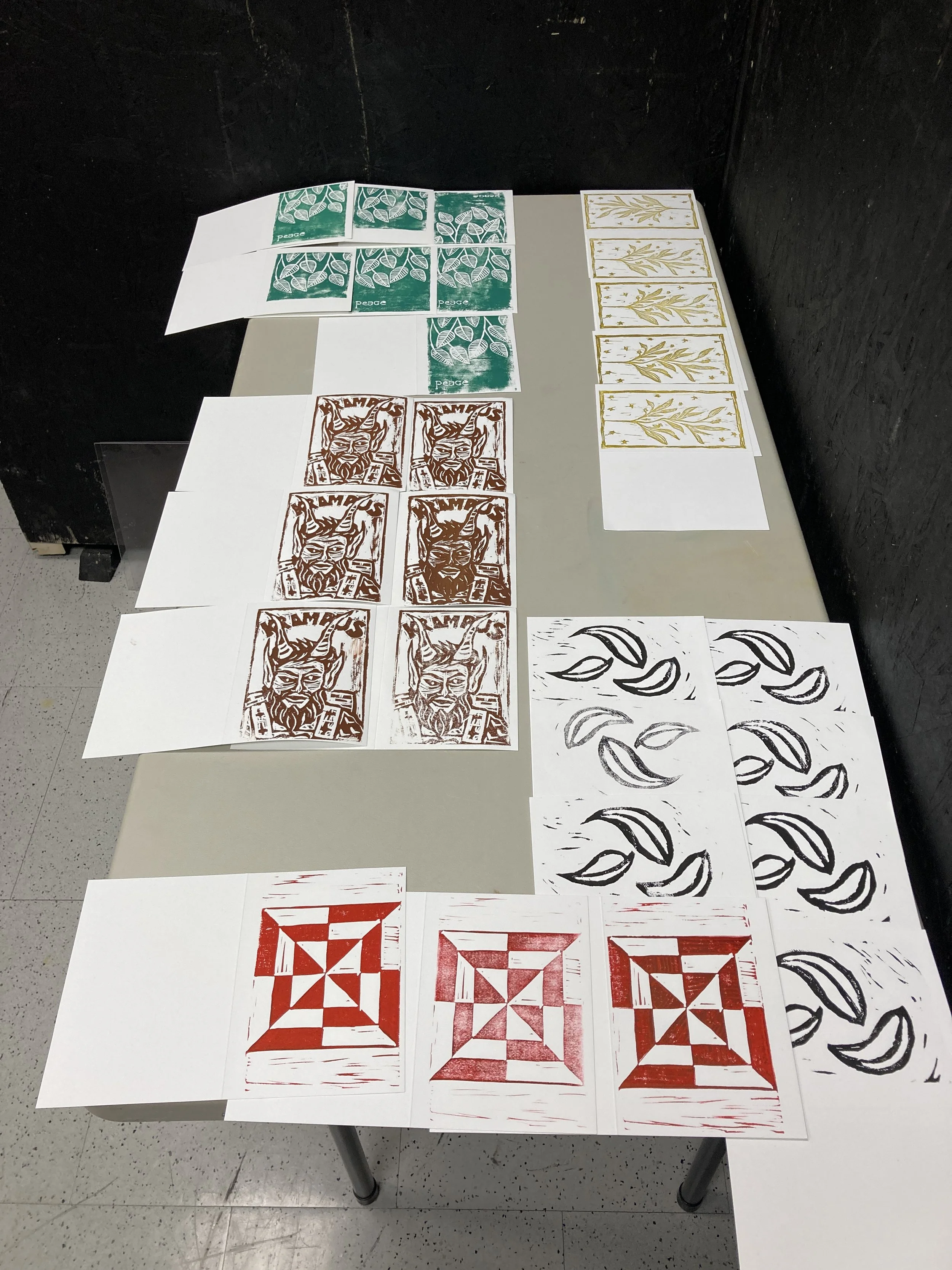 12/21, 1-3pm Carve and Print Your Own Holiday Cards @ Winterfair Hartford