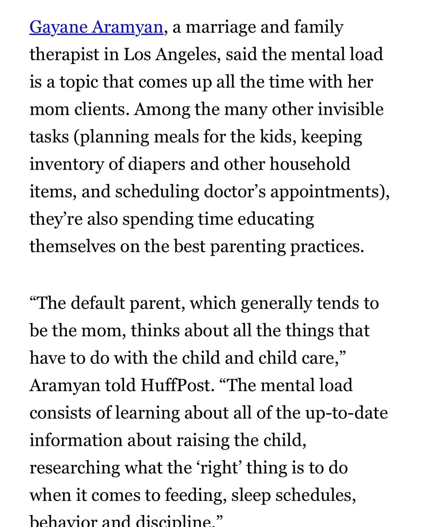 Featured in an article by @huffpost that discusses the mental load of the modern day mama! The article was inspired by @reneereina_ 's instagram reel that addressed all the things that moms are constantly thinking about. You can check out the full ar