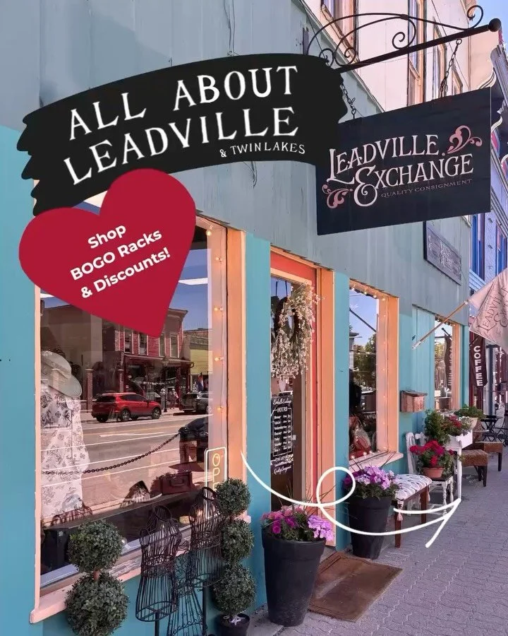 ✨ ALL ABOUT LEADVILLE WEEKEND | May 1-3 ✨

Been eyeing that designer bag, quality denim, or boots that&rsquo;ll last forever? This is your sign. 👢👜👖

ALL WEEKEND at the shop:
🛍️ BOGO deals
🏷️ Discount racks loaded with hidden gems

PLUS 🎟️ Spen