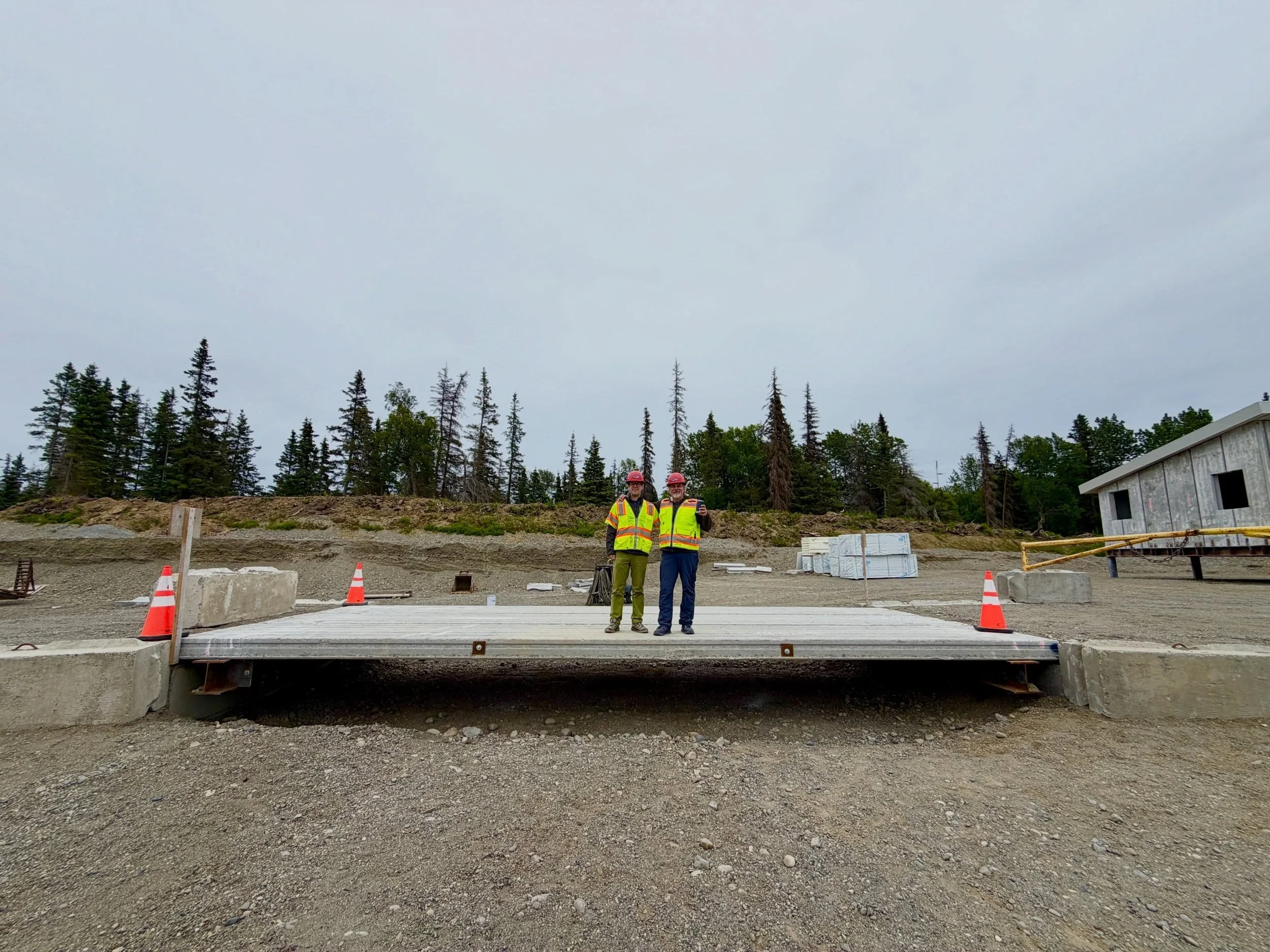 Progress in rural Alaska happens when good ideas are backed by good partnerships.

Doug and Zach Huntsman of @deltabackhaulcompany recently stopped by the plant to continue conversations around one of those ideas: expanding the use of precast concret