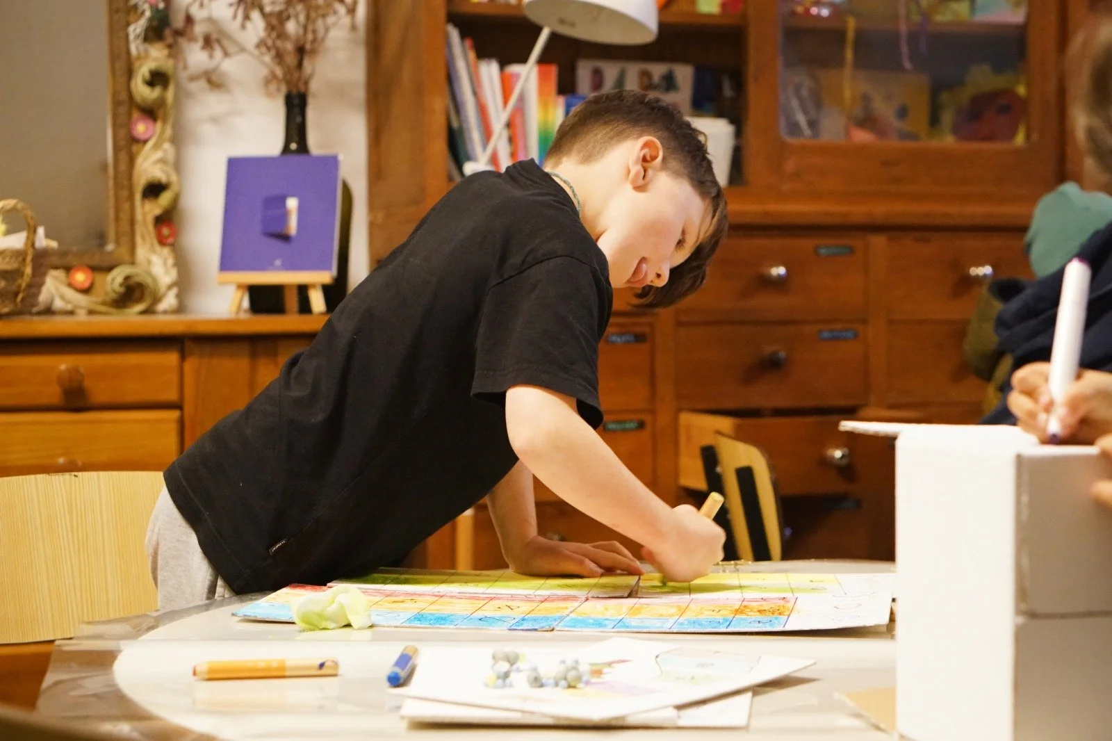 Children's art workshop at JoA Jogos d'Arte, Ericeira