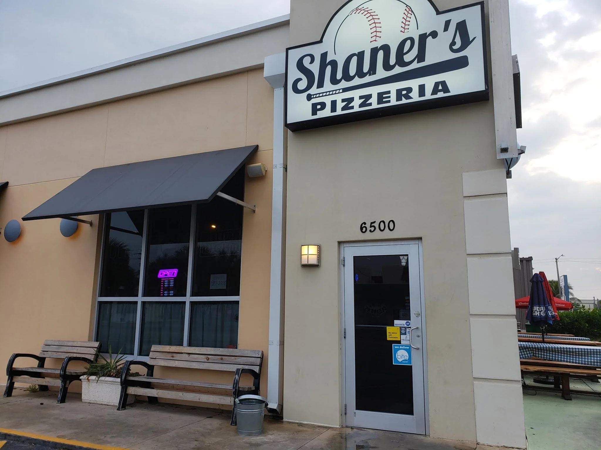Shaner's Pizzeria storefront at 6500 Superior Avenue in Gulf Gate, Sarasota.