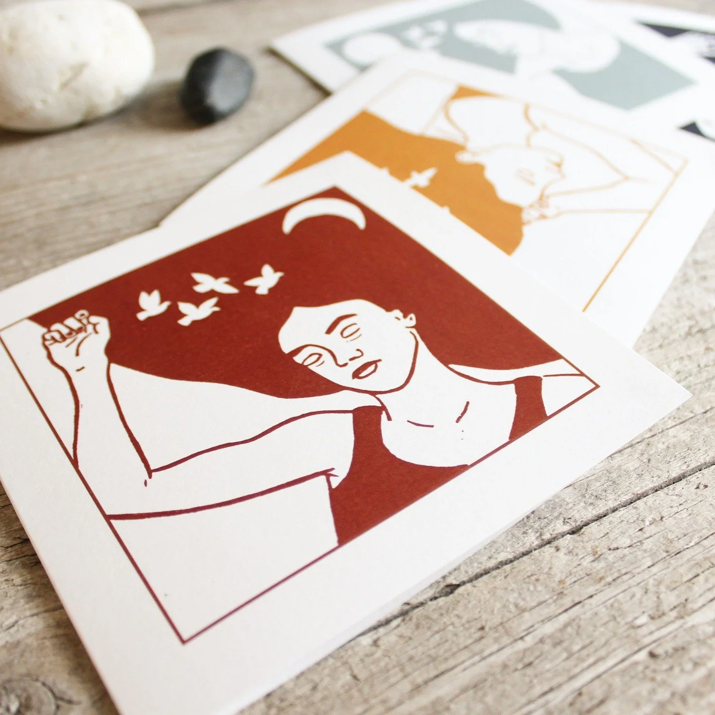 My sleeping women linocut prints are also available as greeting cards. Check out my Etsy shop (link in bio) if you are interested. 
.
.
.
.
.
.
.
#printmaker #linocutprint #linocut #linocutting #linocarving #linocutcards #irishhandmade #irishmade #re