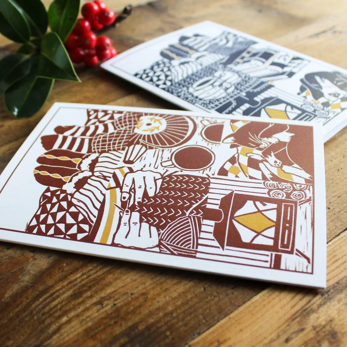 I made these two greeting cards out of my mini linocut prints. They are perfect as an alternative holiday season card or just for anyone that needs a bit of cosiness.
.
.
.
.
.
.
#printmaker #linocutprint #linocut #linocutcards #irishhandmade #irishm