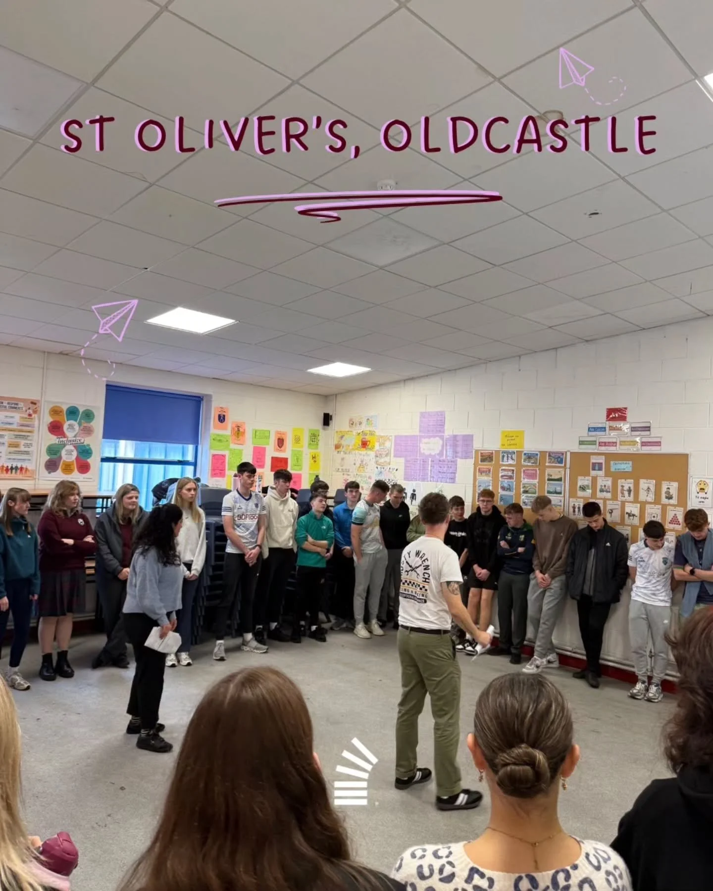 Last week we held EIGHT workshops in five different schools! We met some incredible young people, in both TY and 6th year. Every group brought something different - energy, honesty, laughter and new conversations!

We're heading into this week feelin