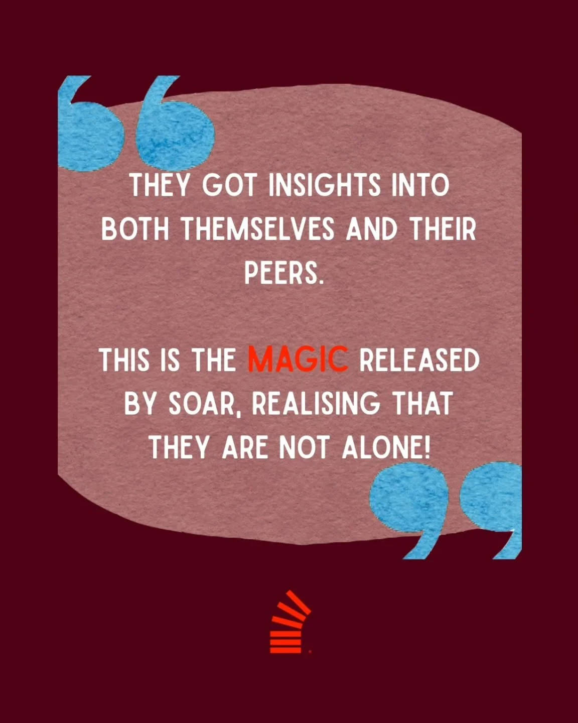 We received this wonderful piece of feedback following one of our recent workshops! 💫

We always strive to leave young people more connected to themselves and each other so this feedback means so much to us! 

If you work with young people and want 