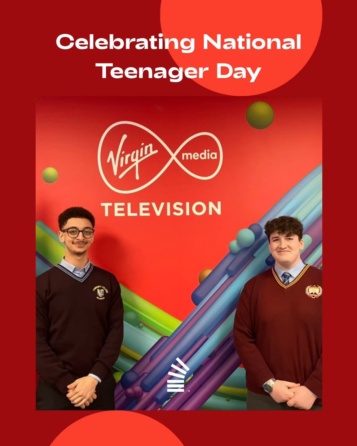 Huge shout out to Amir and Tiernan from our Youth Advisory Panel (YAP) who so brilliantly represented young people and the @soar_foundation this morning on @irelandamvmtv @virginmediaireland to mark #NationalTeenagerDay 🌟
