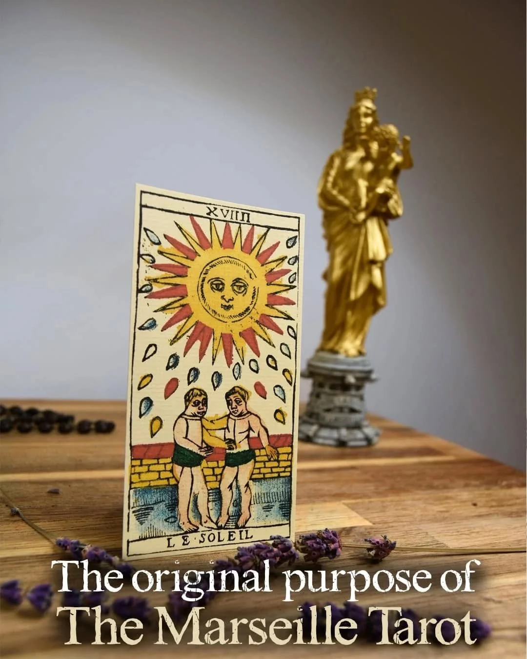 The original purpose of the Marseille tarot

📌 Do you want to use your Marseille tarot in a different way ?

📌 You wanna experiment the divine within your self with your Marseille tarot ?

📌 You want to use your Marseille tarot deck in a spiritual