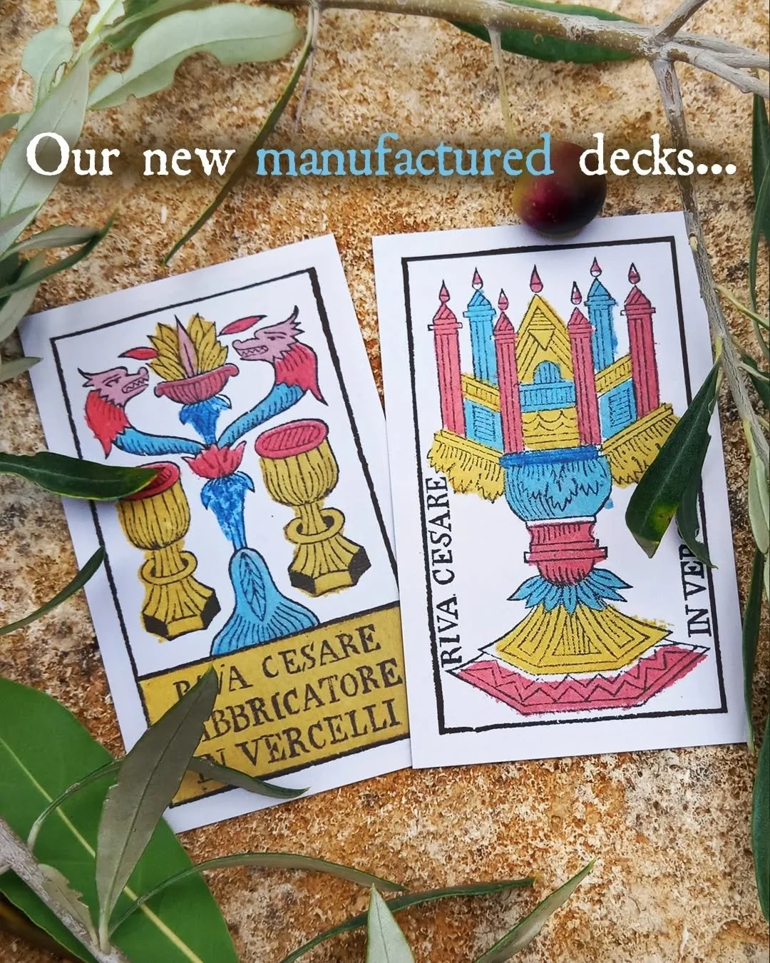 &clubs;️Cesare Riva, Jean Payen &amp; Nicolas Rolichon&clubs;️

📢 Our Manufactured tarot decks are available !

We just released 3 new historical Manufactured tarot decks just for you :

👉 Cesare Riva, Piedmontese tarot, 78 cards.
👉 Jean Pauen, ty