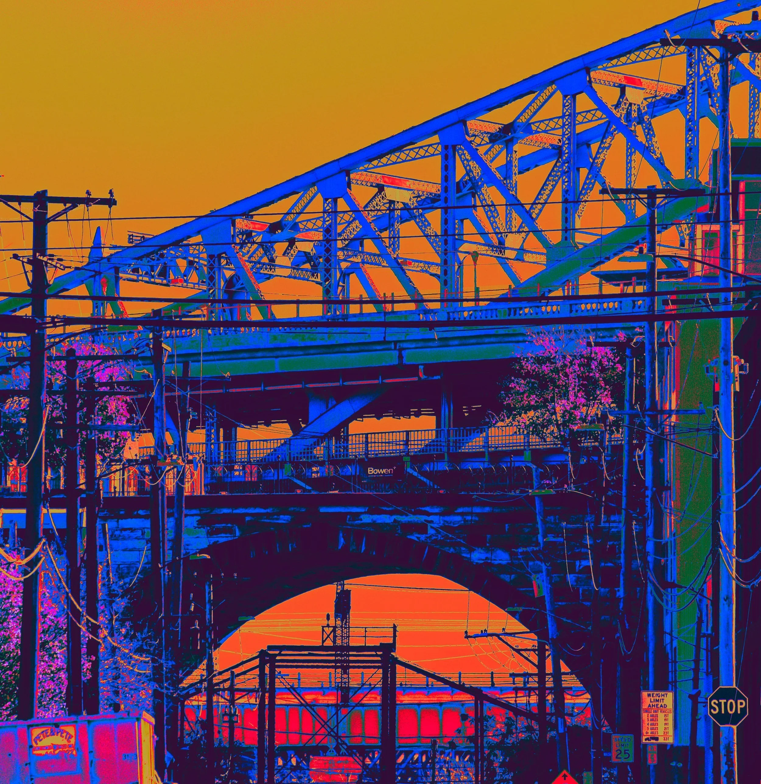 The City Within - Jason Toth - Visual Artist - Hyper-color Photography - Cleveland Art - Veterans Memorial Bridge