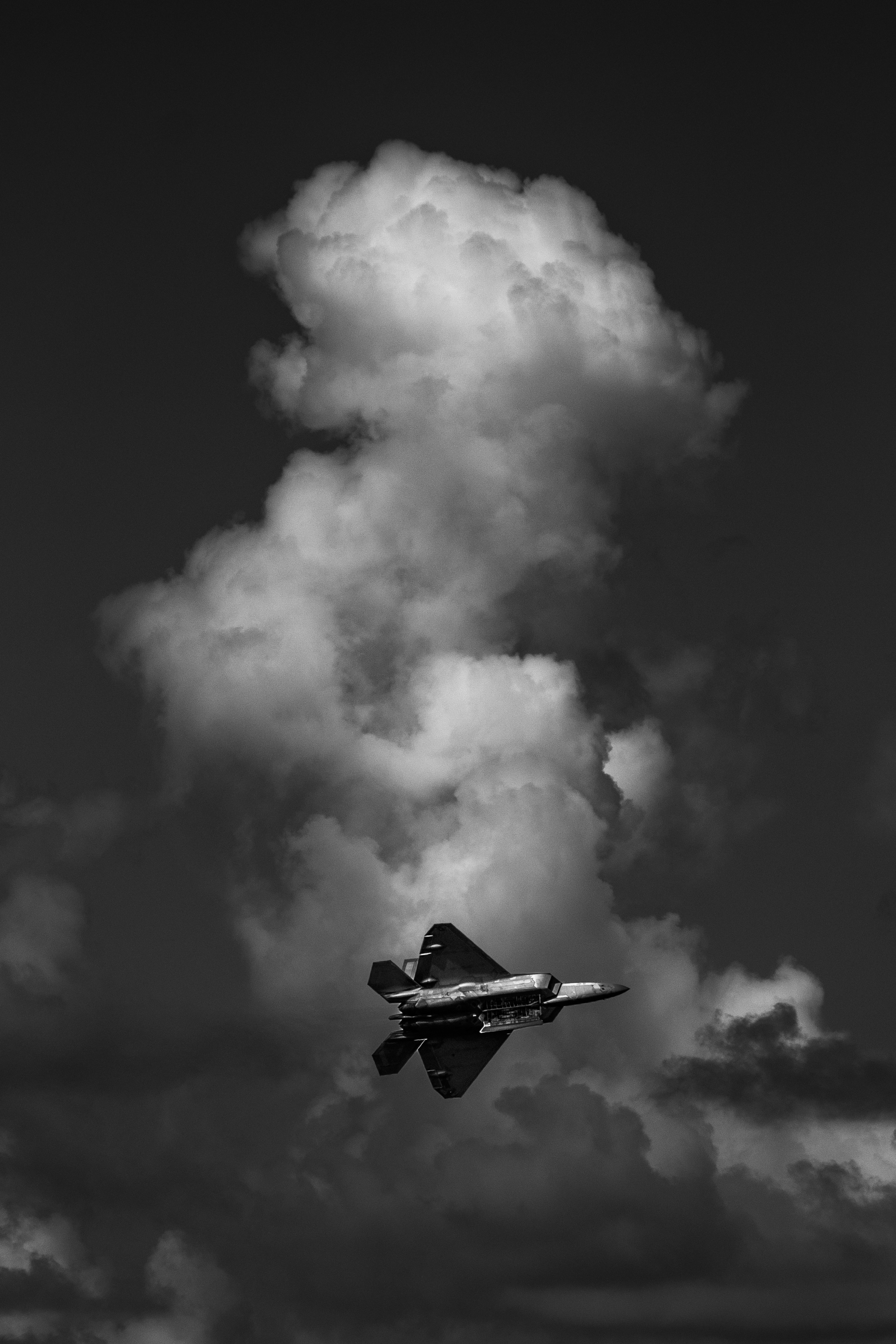 F-22 Raptor Into the Storm