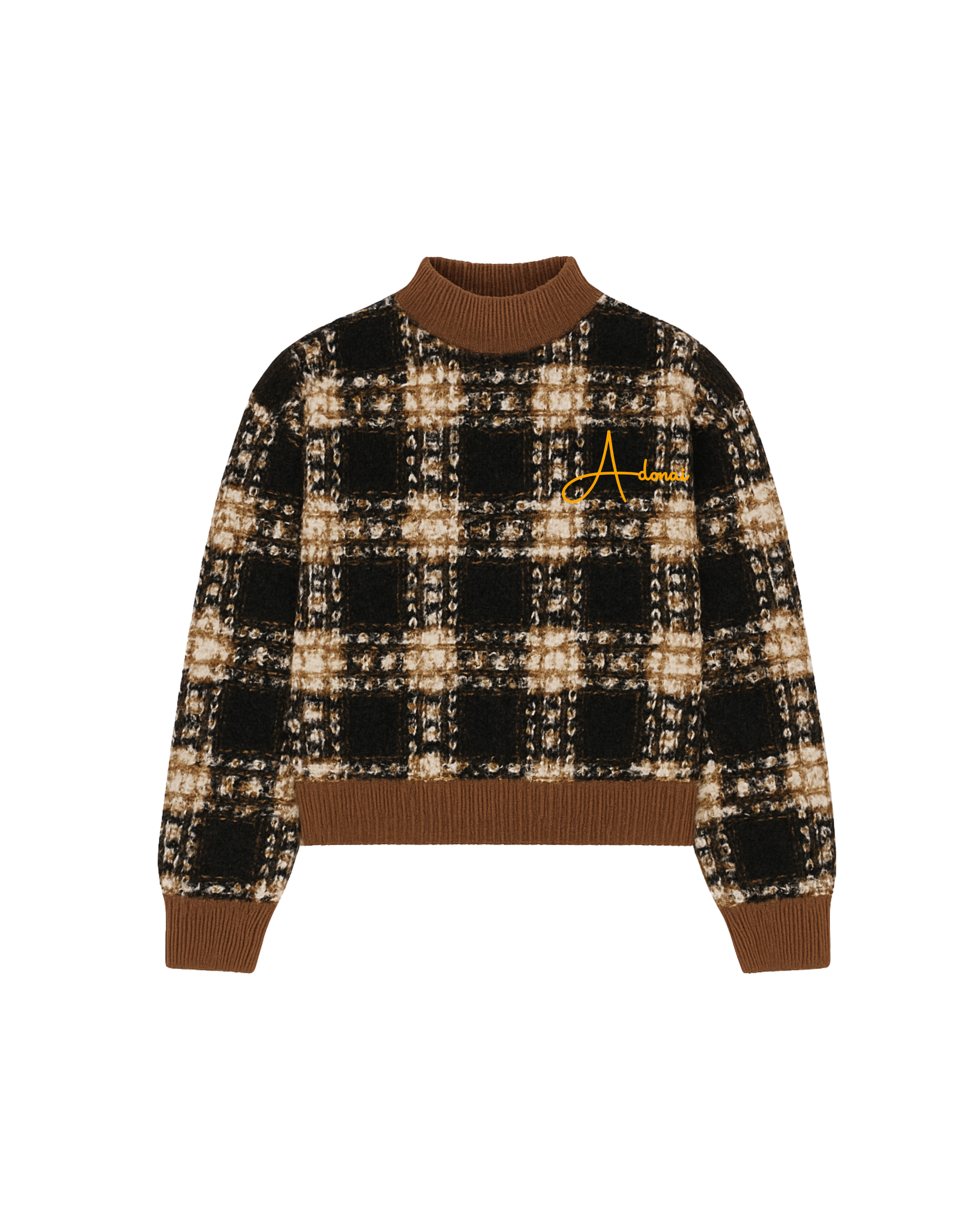 Wool Mock neck 90's Sweater