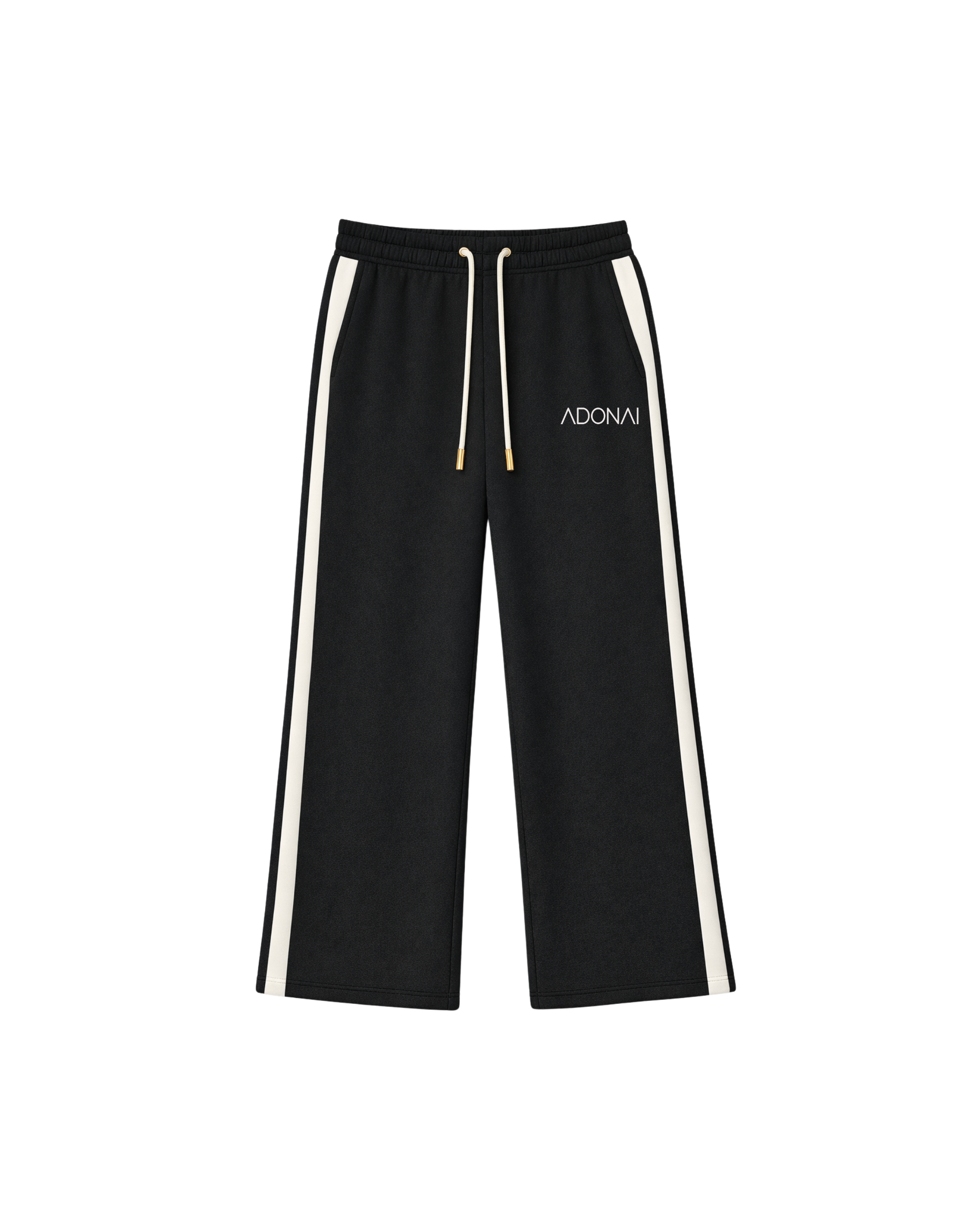 Wide leg Oversized off-white Stripe Sweatpants