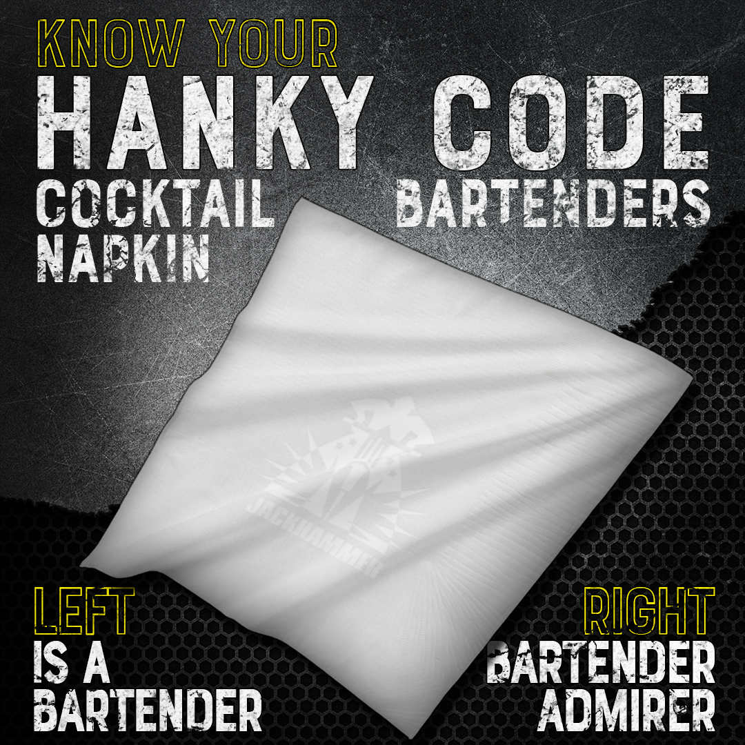 Cocktail Napkin Hanky Code
