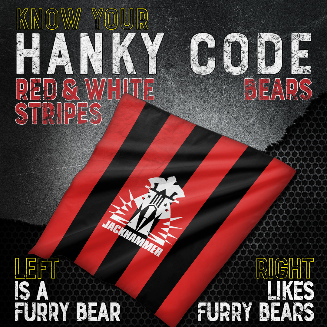 Red and White Stripes Hanky Code