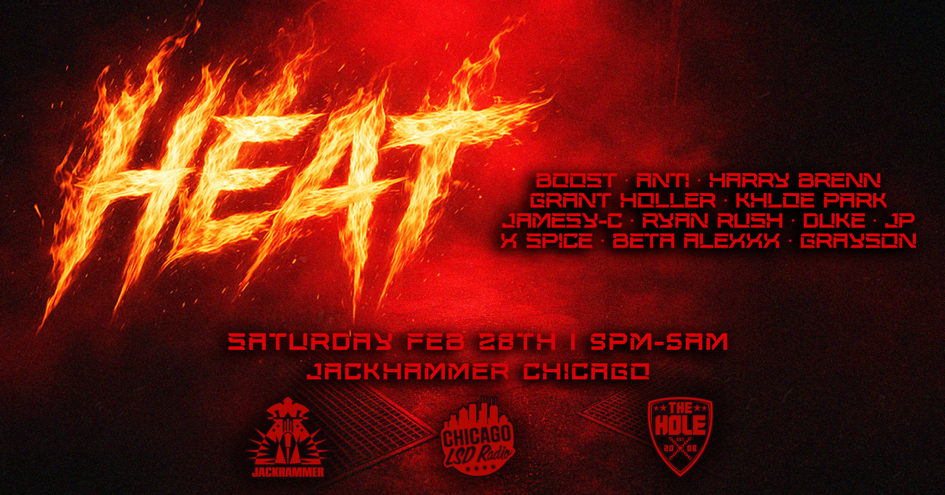 SATURDAY FEBRUARY 28TH  • 9PM-5AM