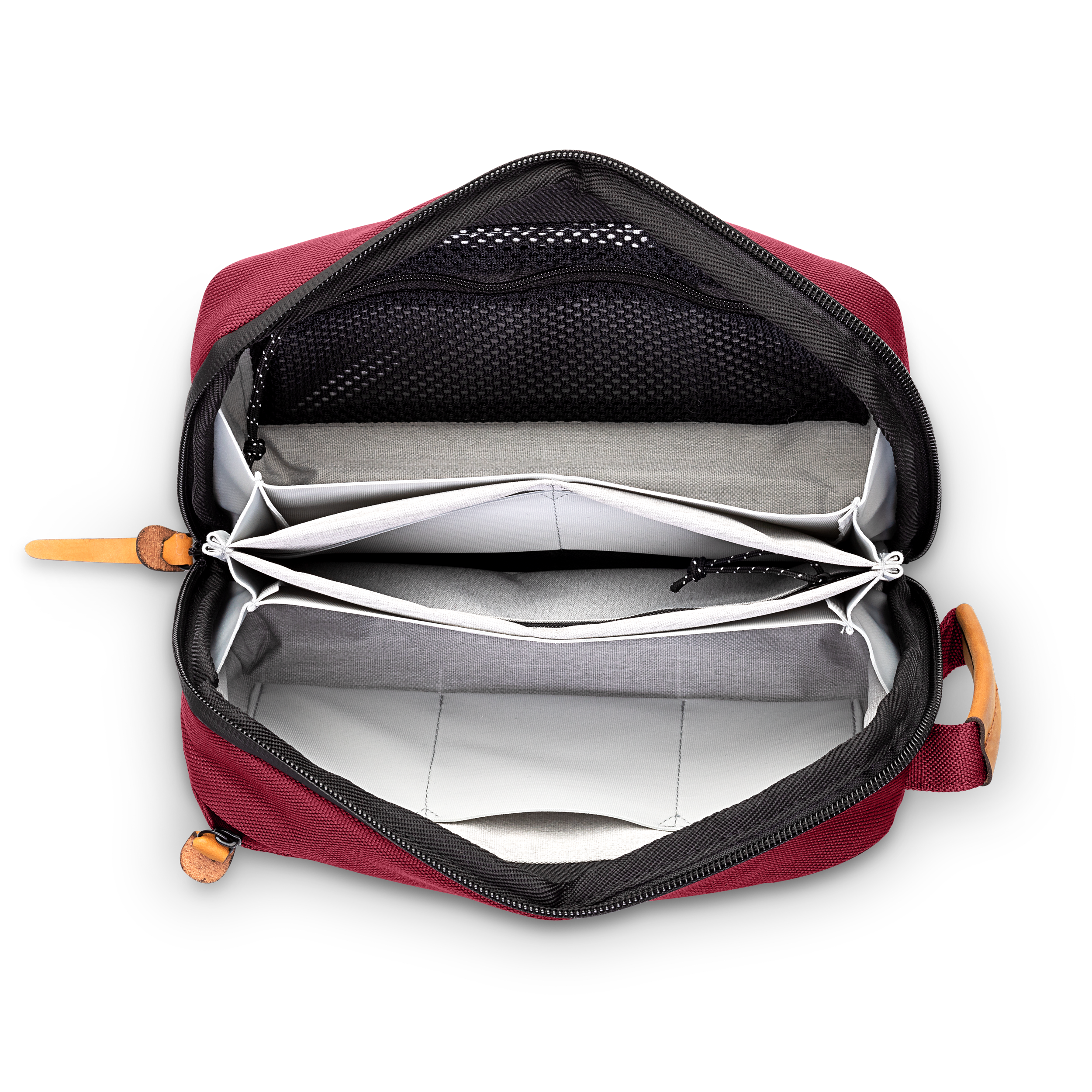 Image 1 - Burgundy Empty Bag Top Down.PNG