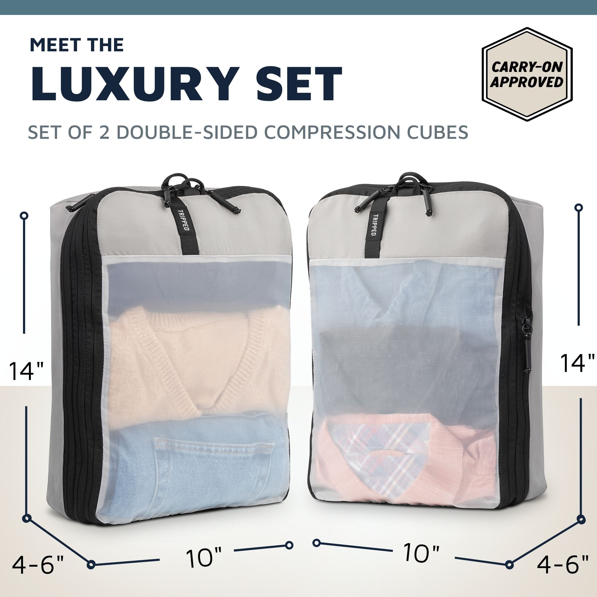 luxury compression packing cubes for business travel carry on friendly.jpg