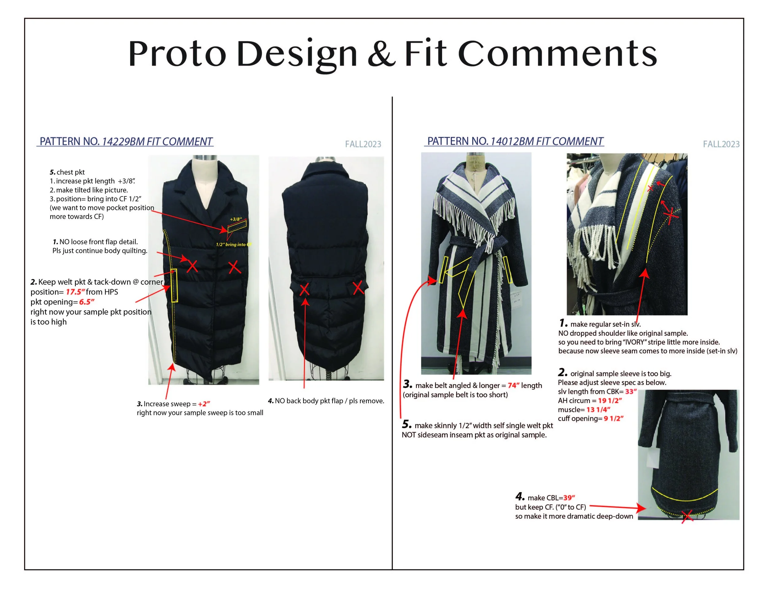 Proto Design & Fit Comment