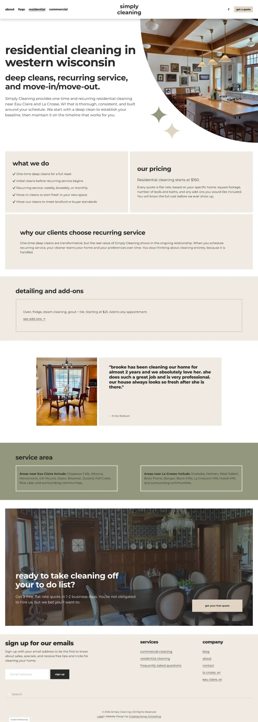 Residential Cleaning Services