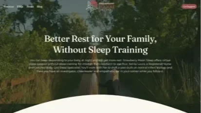 Strawberry Moon Sleep Rebrand + Website Build