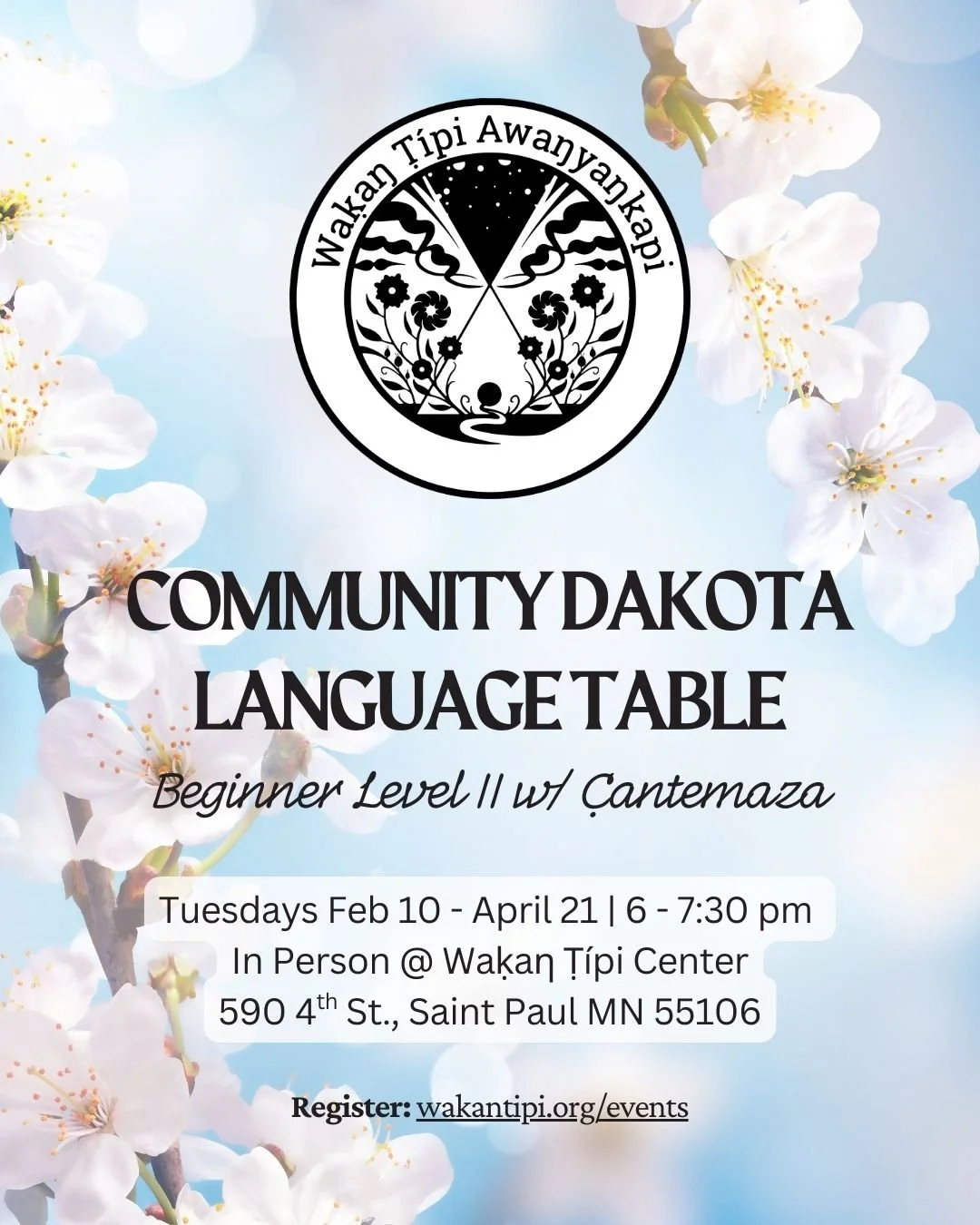 Beginner II Dakota Language Table