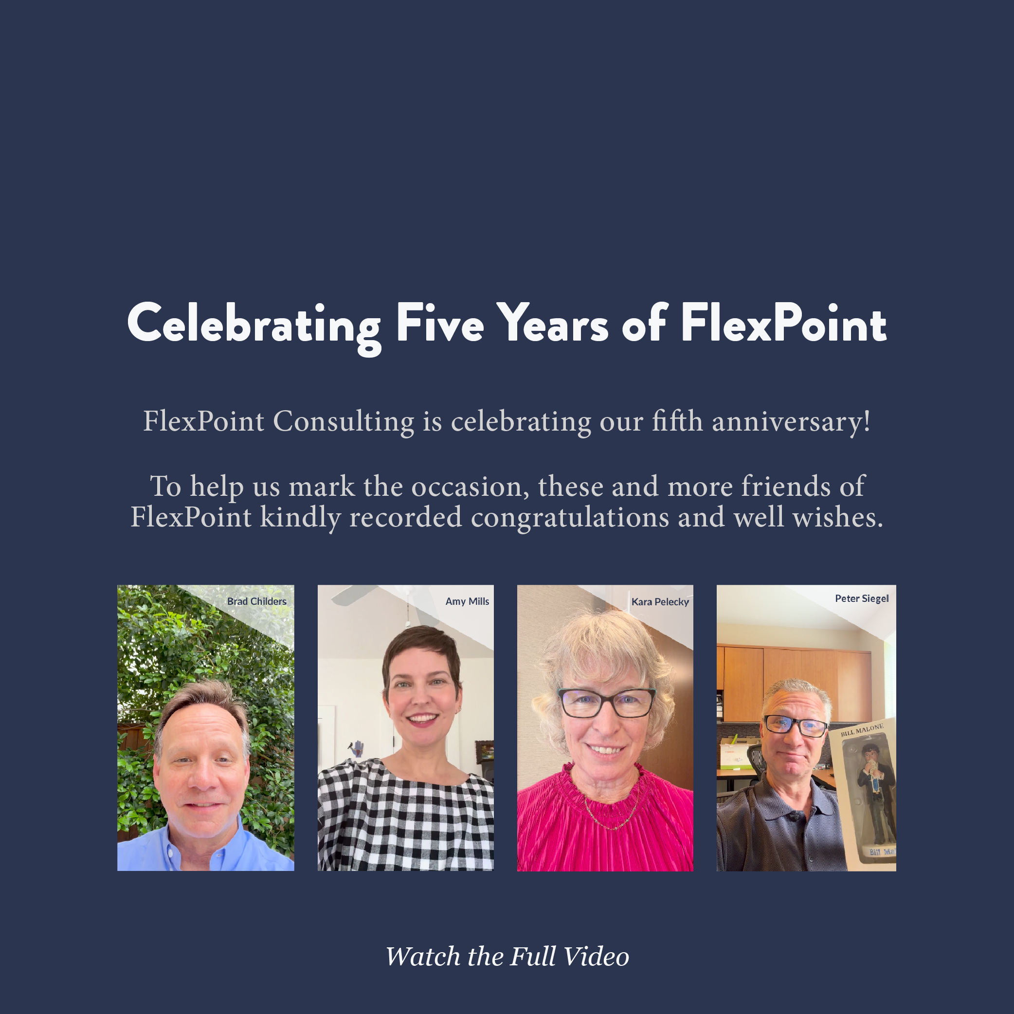 FlexPoint is celebrating our five-year anniversary with well wishes from friends