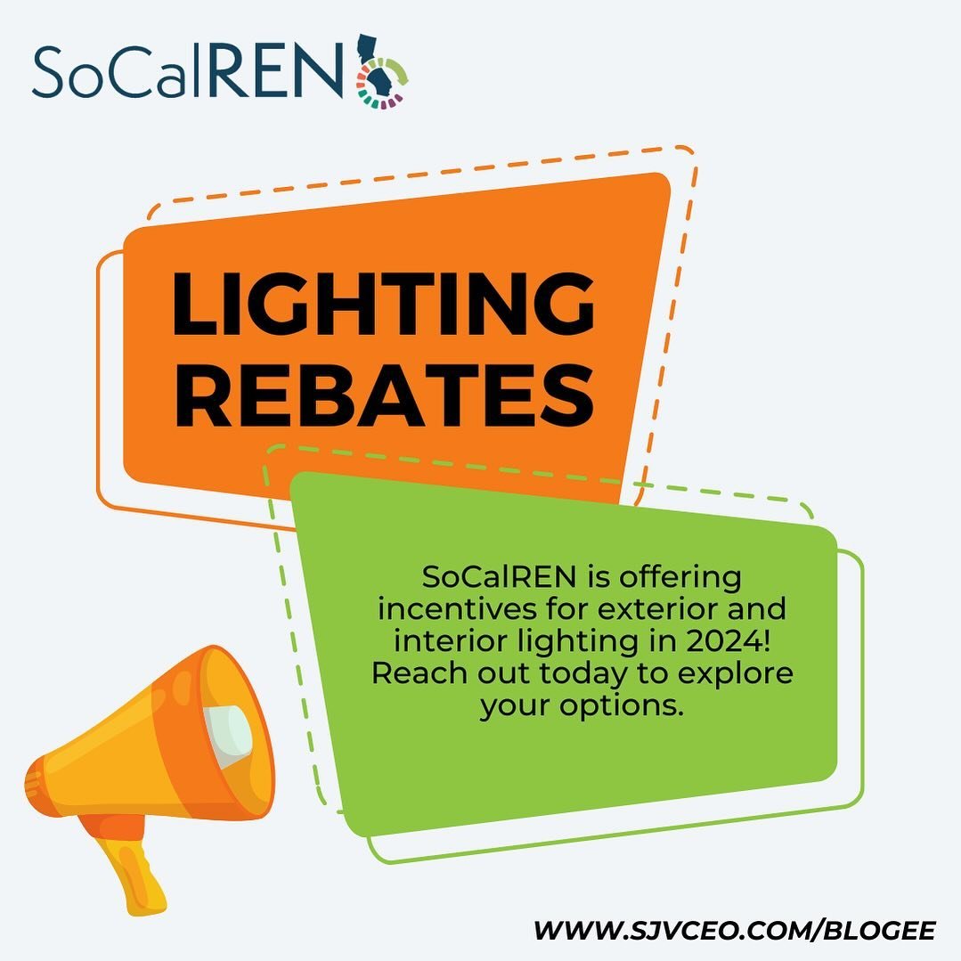 Lighting has (re)entered the chat for 2024! @_socalren public agencies can now take advantage of rebates for lighting upgrades!💡

Check out more info now at www.sjvceo.com!