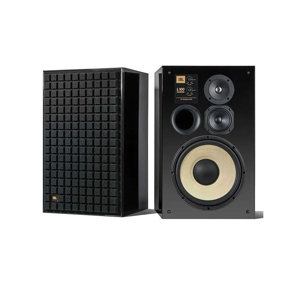 JBL L100 CLASSIC BLACK EDITION 3-WAY BOOKSHELF SPEAKERS (PAIR