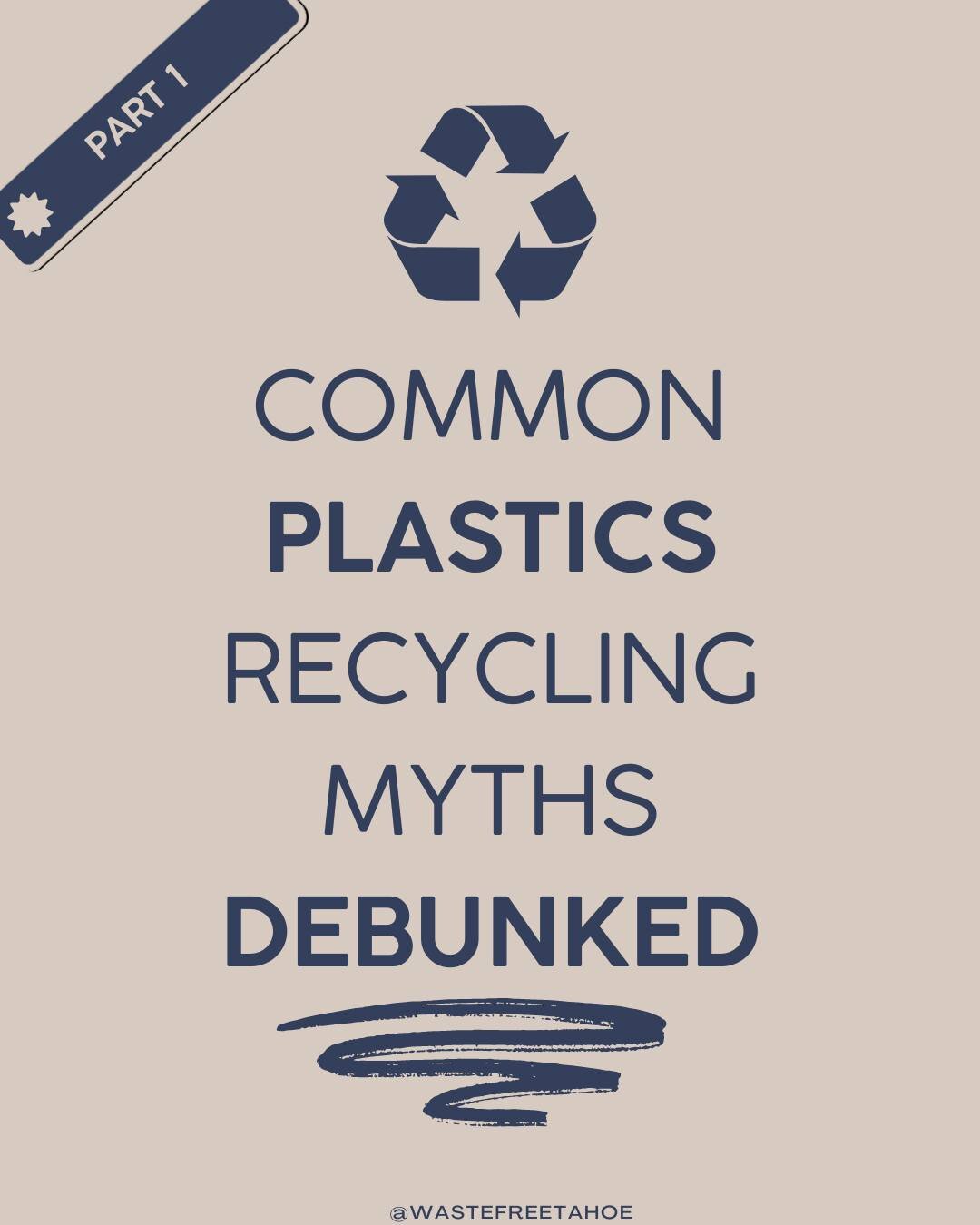 First part of the common plastics recycling myths series! We hear a lot of things about plastics' recycling so we thought we'd share some of them with you. Keep reading to learn more ♻️ and stay tuned for more parts of the series!

False: All plastic