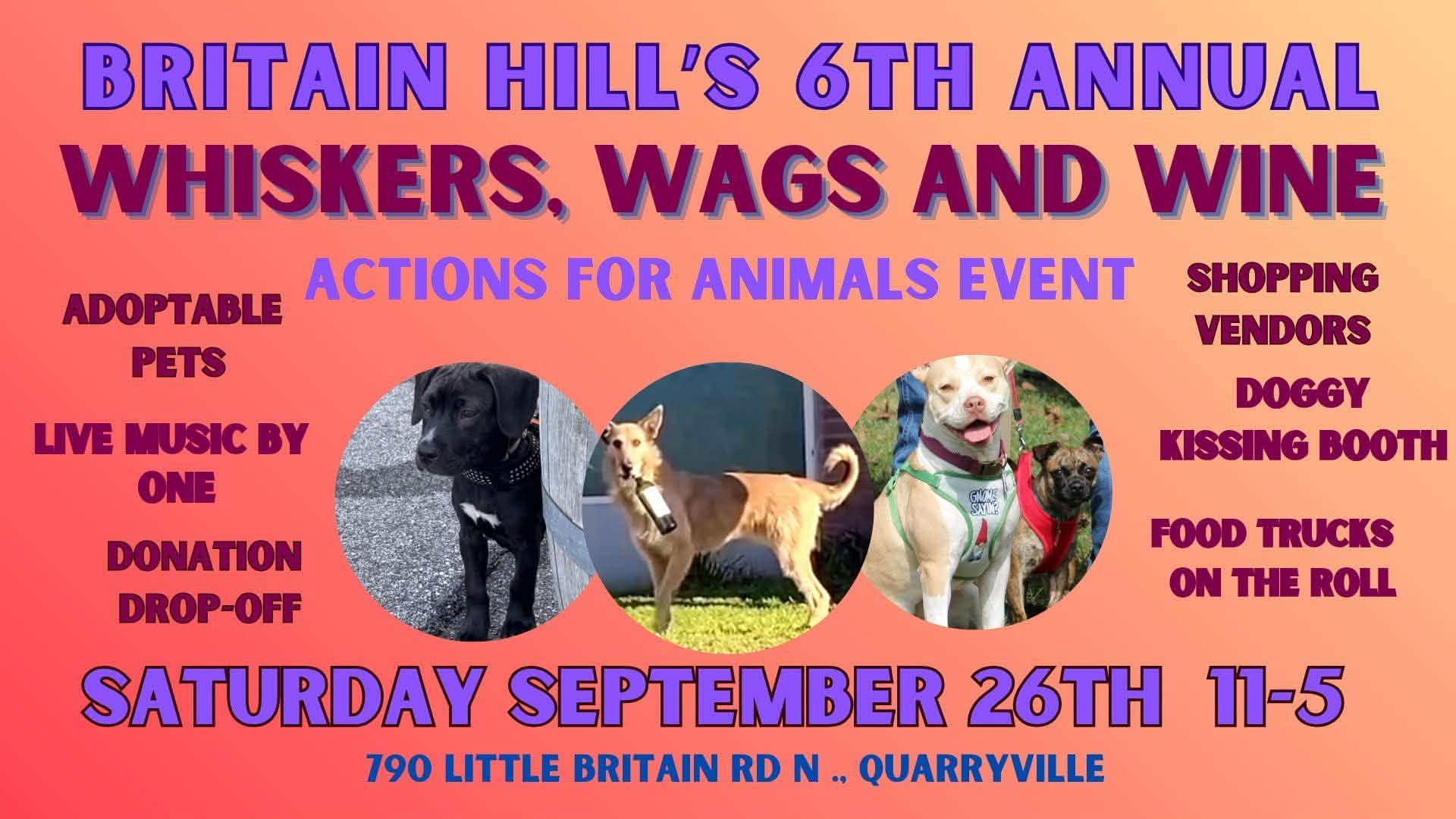 Whiskers, Wags and Wine