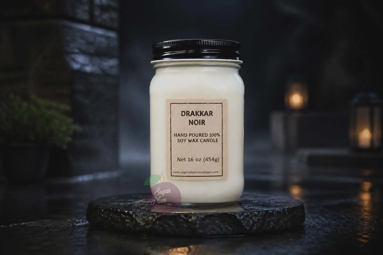 16oz Mason Jar Soy Wax Candle: Drakkar Noir