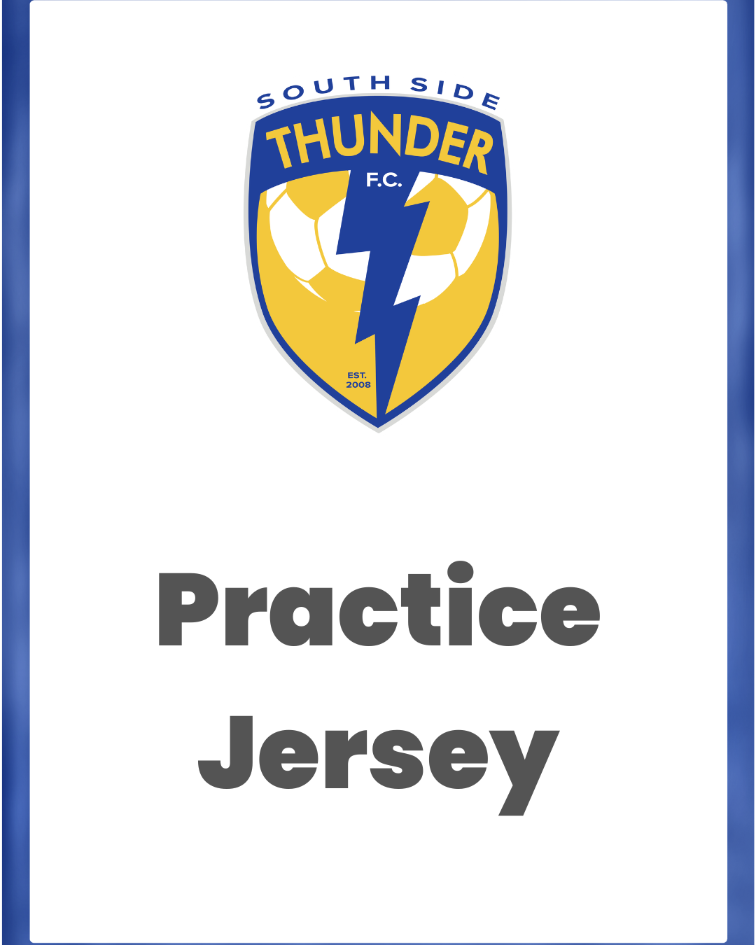 2026 South Side Thunder Practice Jersey