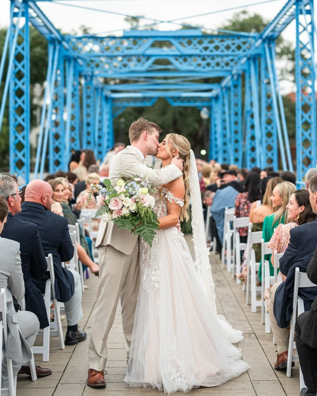 Putting finishing touches on this gorgeous and FUN Nola wedding today, so figured I'd share more from their epic bridge ceremony!! 

Bride: @_cammi_nicole
Planner: @brooke.casey.weddings
Venue: @pitothouse
Hair &amp; Makeup: @larivierasalonandspa
Flo