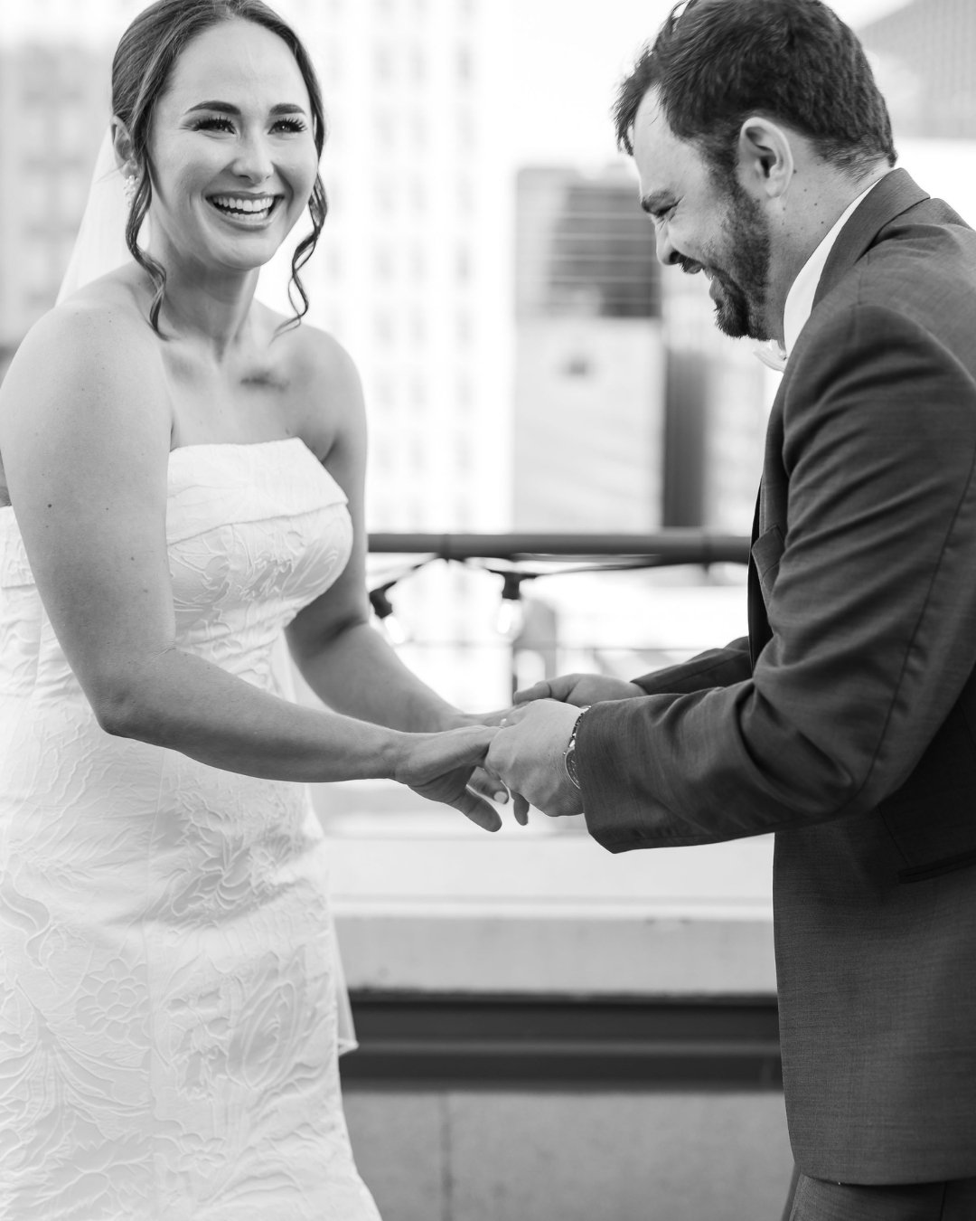 1 month since the giggliest first look I've ever captured <3 

I just loveeee Mr. &amp; Mrs. Bouligny!