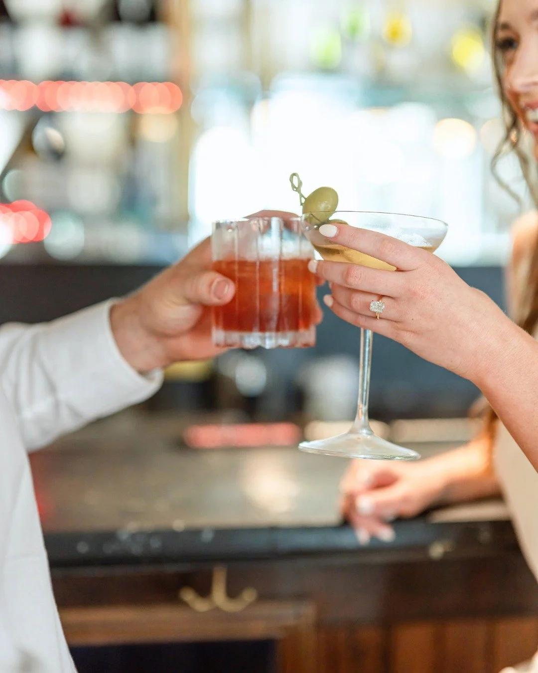 CHEERS! 🥂

And just like that - we're halfway through the week... Which means we're sooo much closer to my double header weekend! Until then, I'll just be over here admiring how precious Abby and Hunter are!