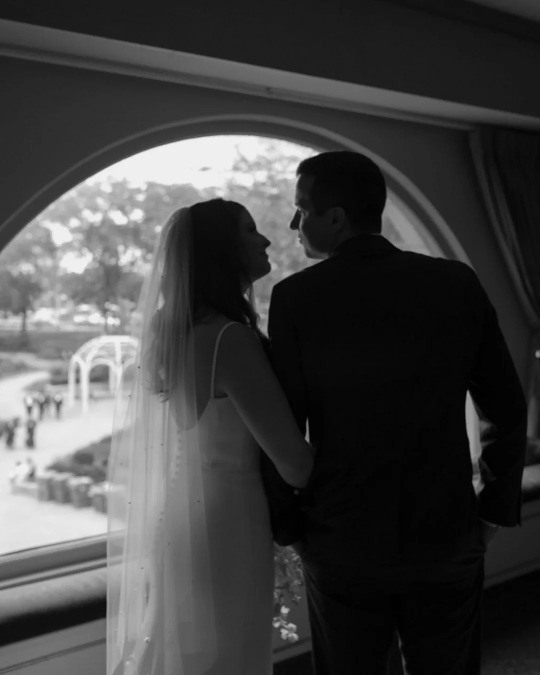 There is something incredibly timeless about showcasing a wedding day entirely in classic black and white 🖤🤍 Looking back at Kate and Nate&rsquo;s stunning day one year later, we are falling in love with every single moment alllllllll over again!!!