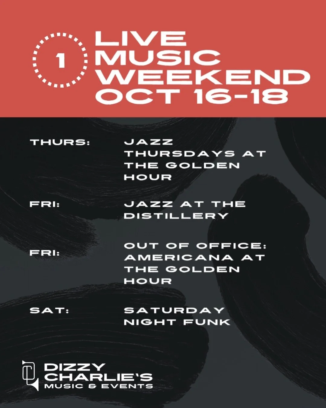 See you later this week! Funk, jazz, country and blues!
