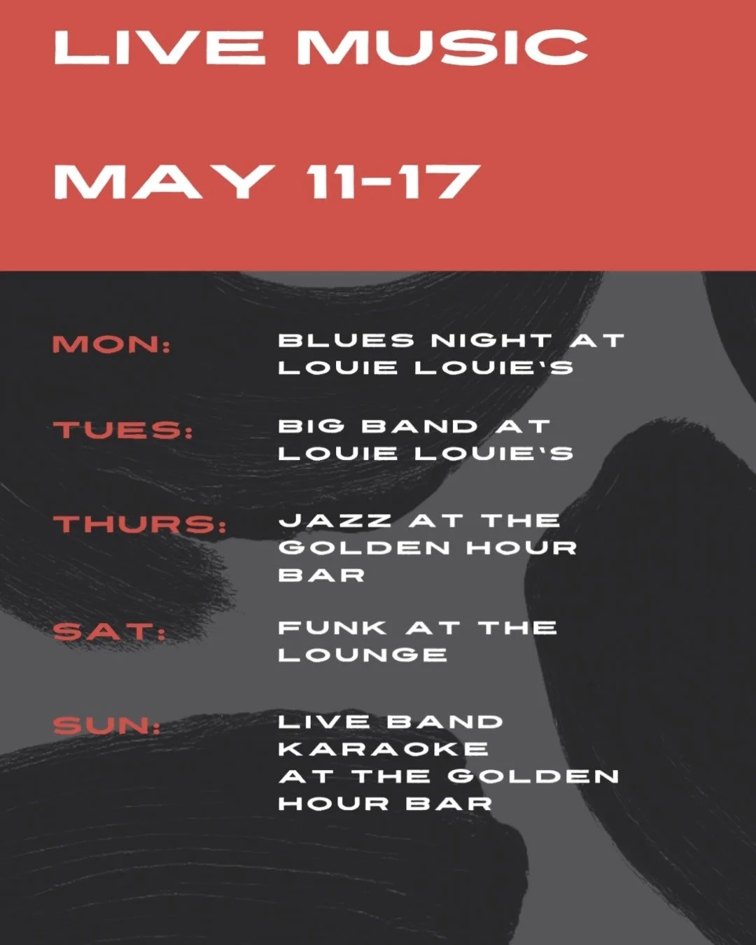 Blues, jazz &amp; funk coming at ya!