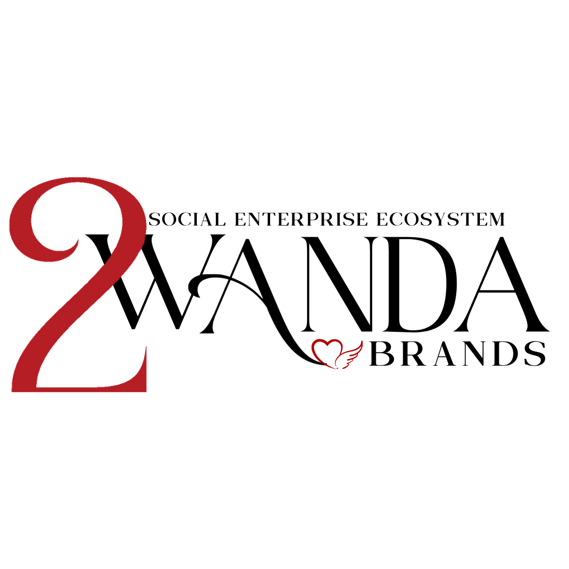 The number 2 in large red font and a small red heart with a wing underneath it, written in black text that says 'Love you always'