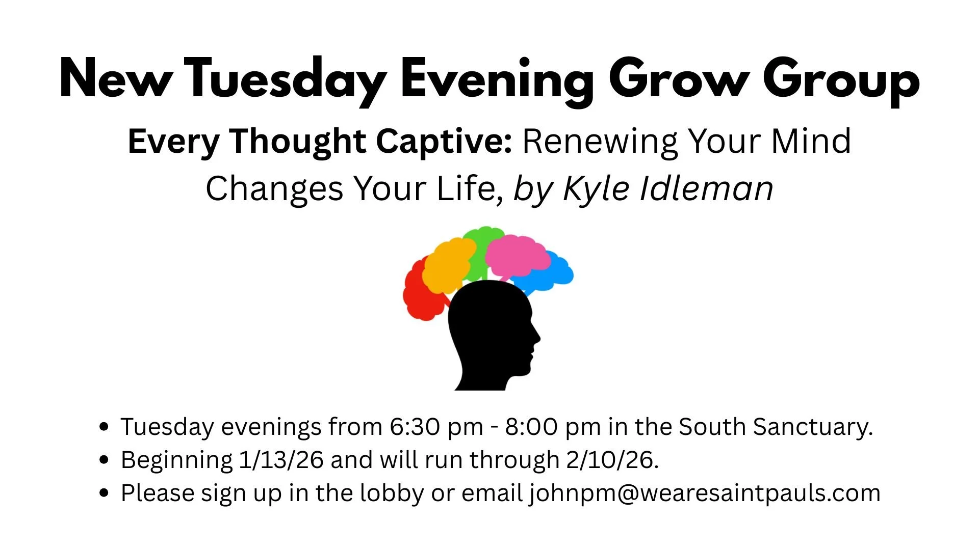 Tuesday Evening Grow Group