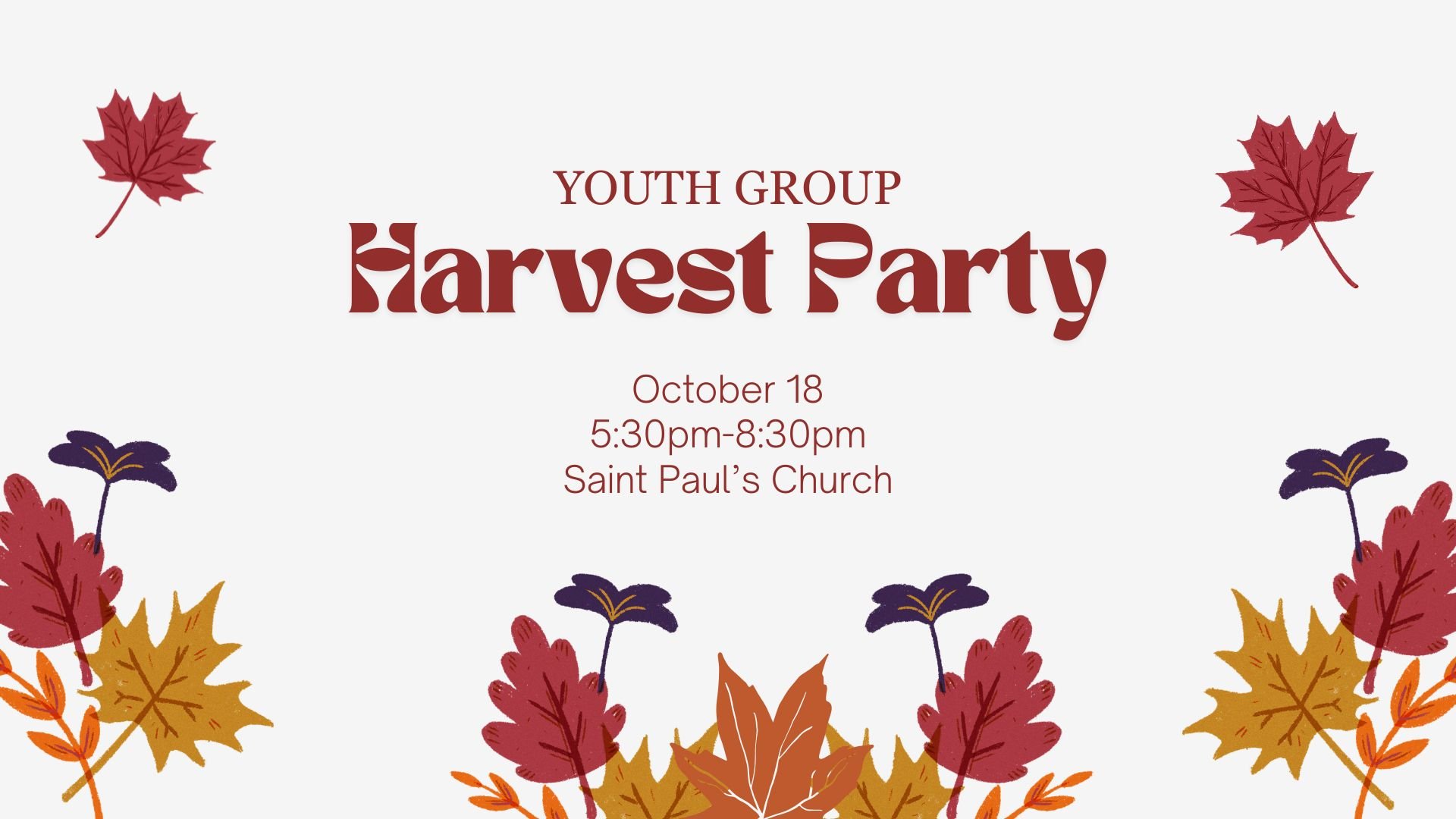 Youth Group Harvest Party