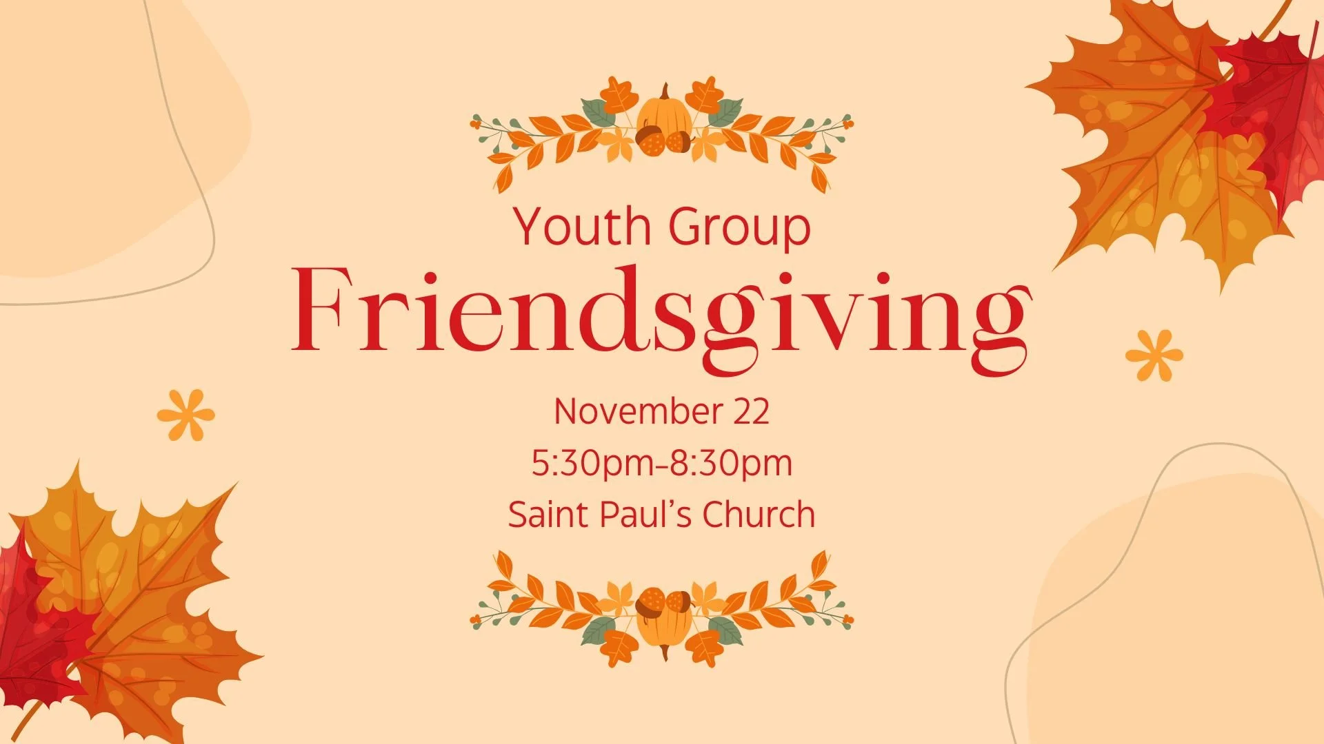 Youth Group Friendsgiving