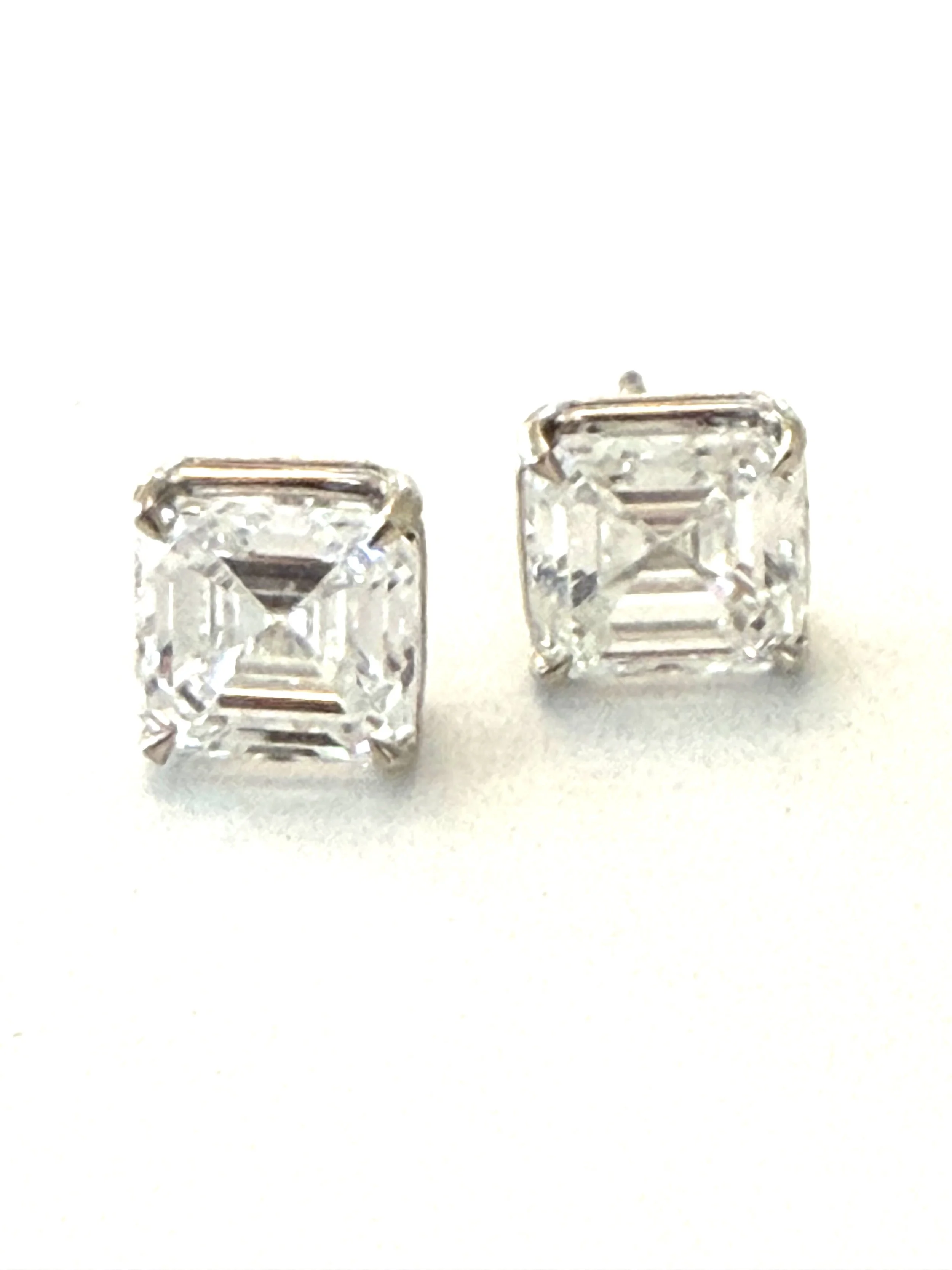 Asscher Diamond Studs - 3 carat (lab grown)