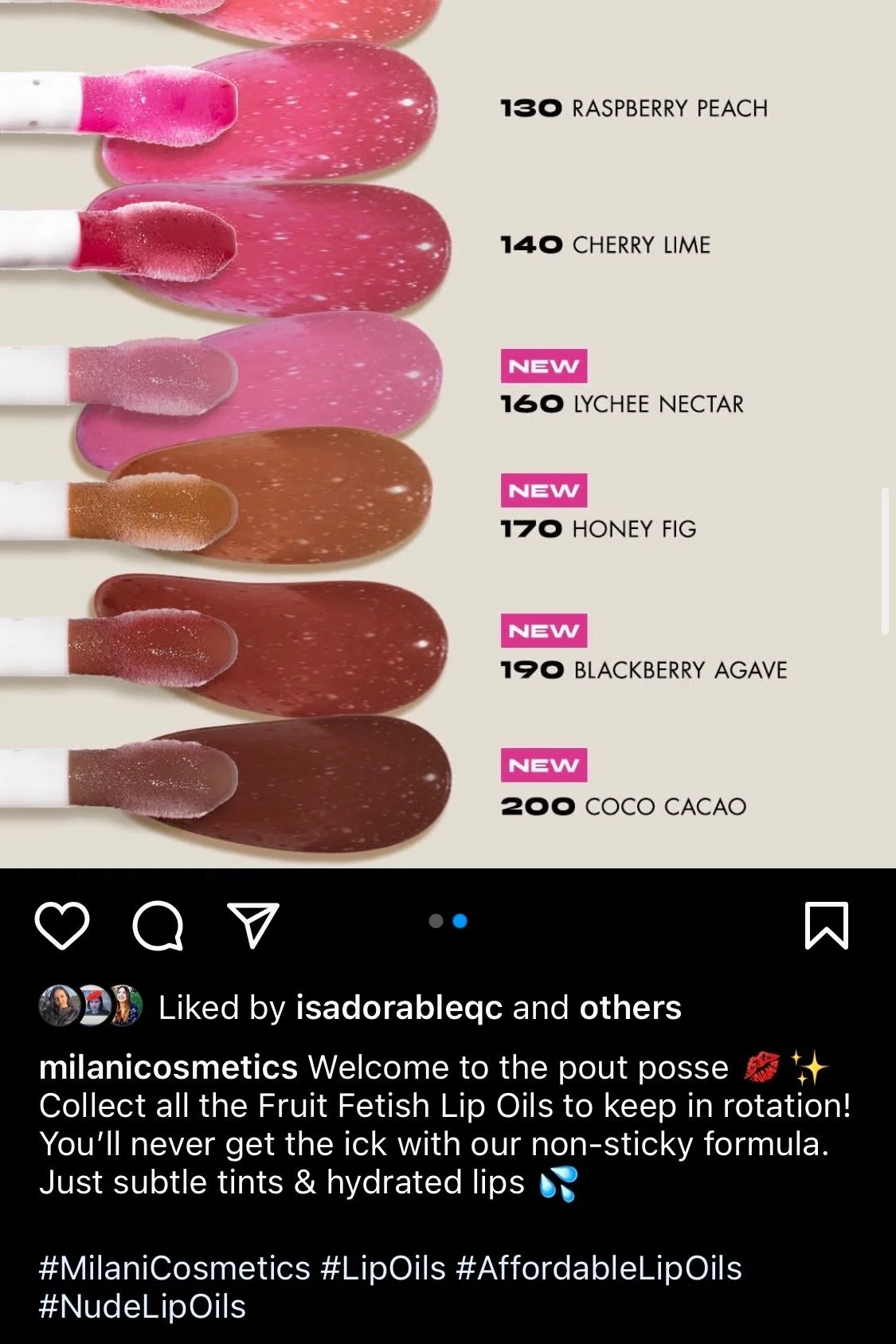 MILANI - Social Caption