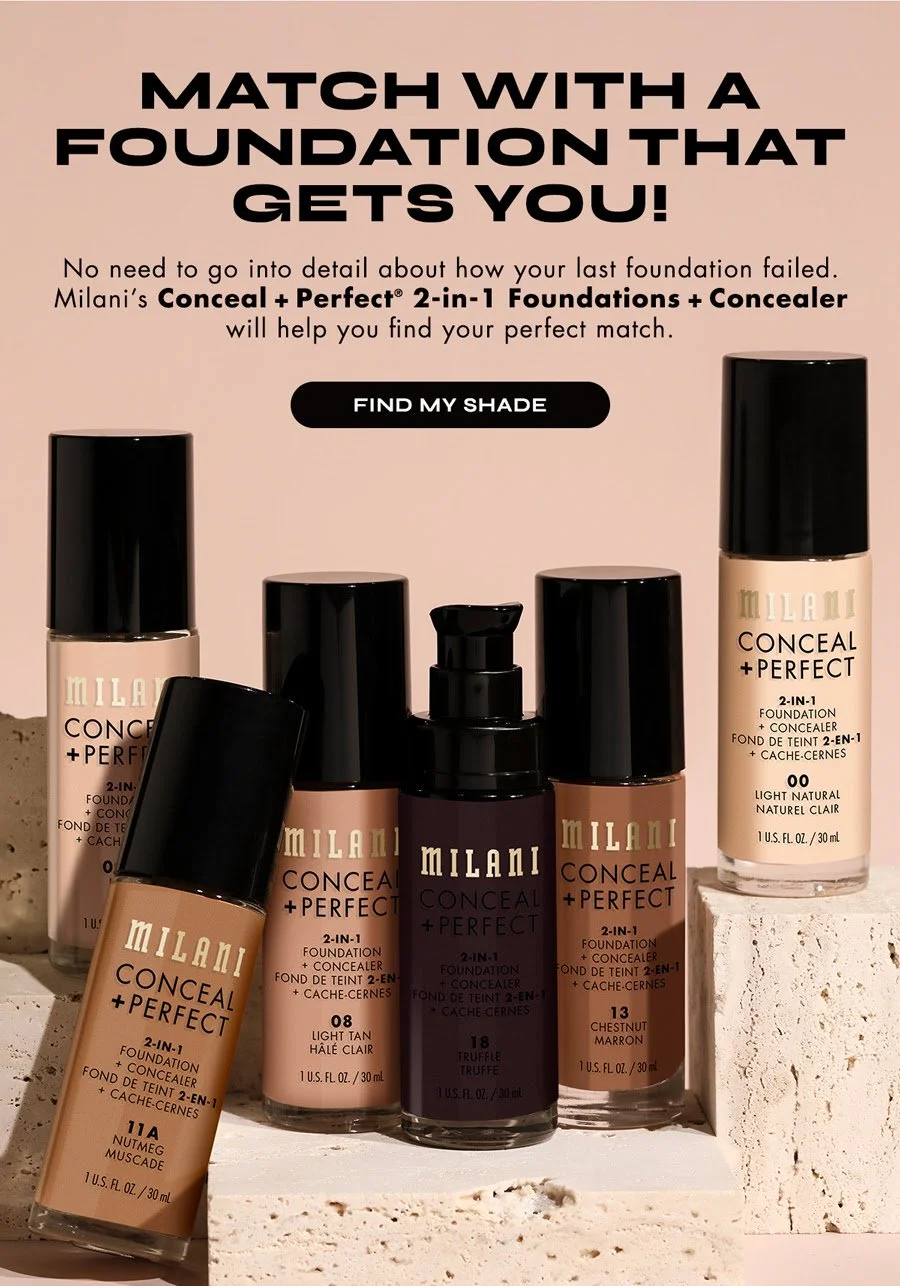 Milani - Conceal + Perfect Campaign