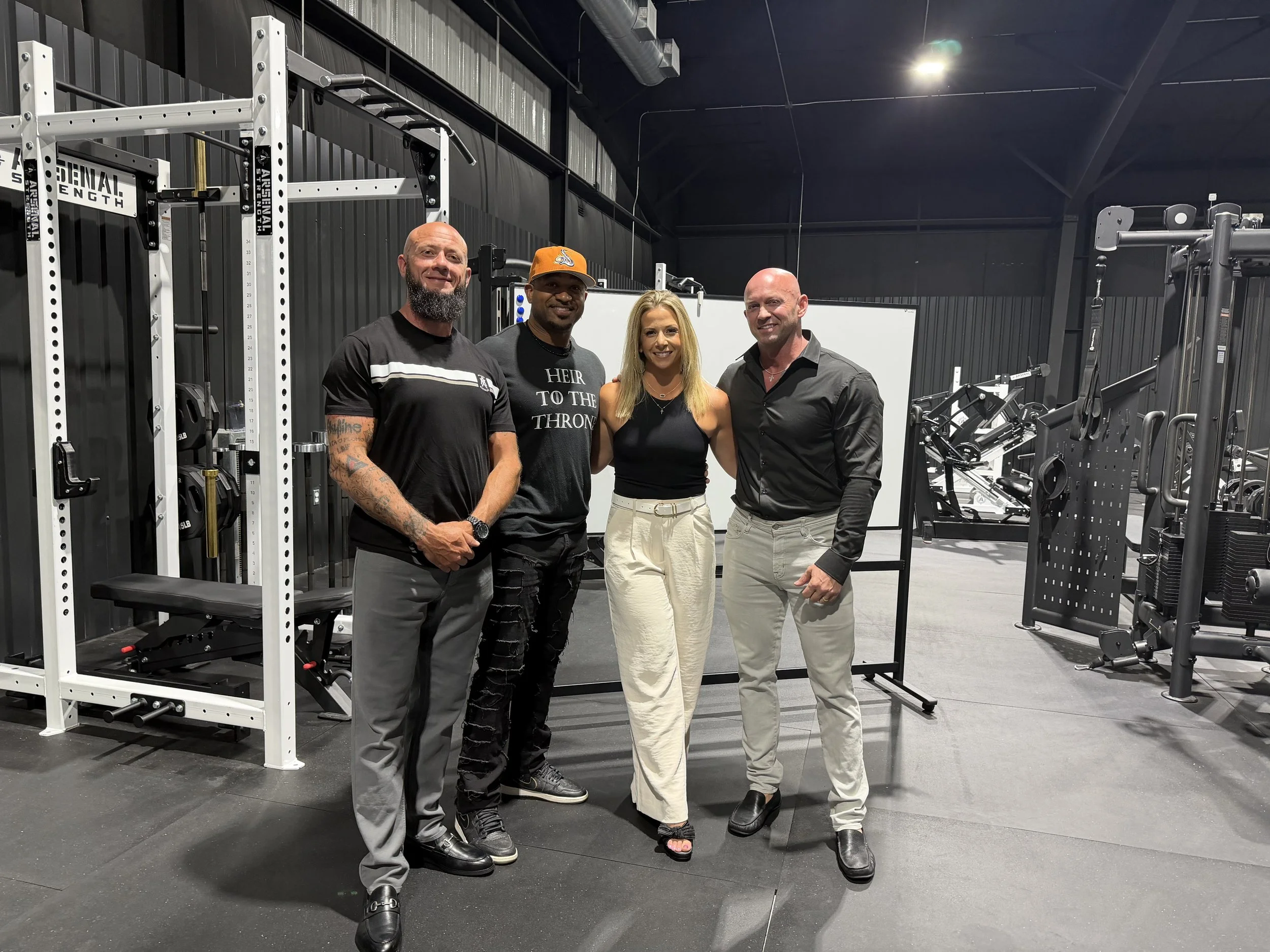 Carly with happy clients