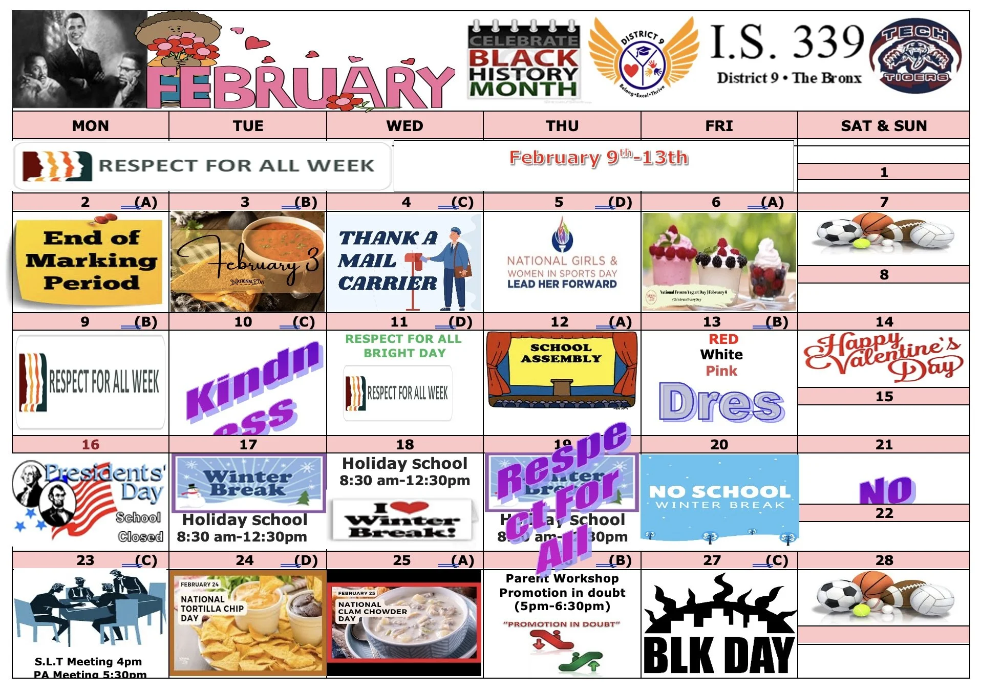 February Calendar 2026