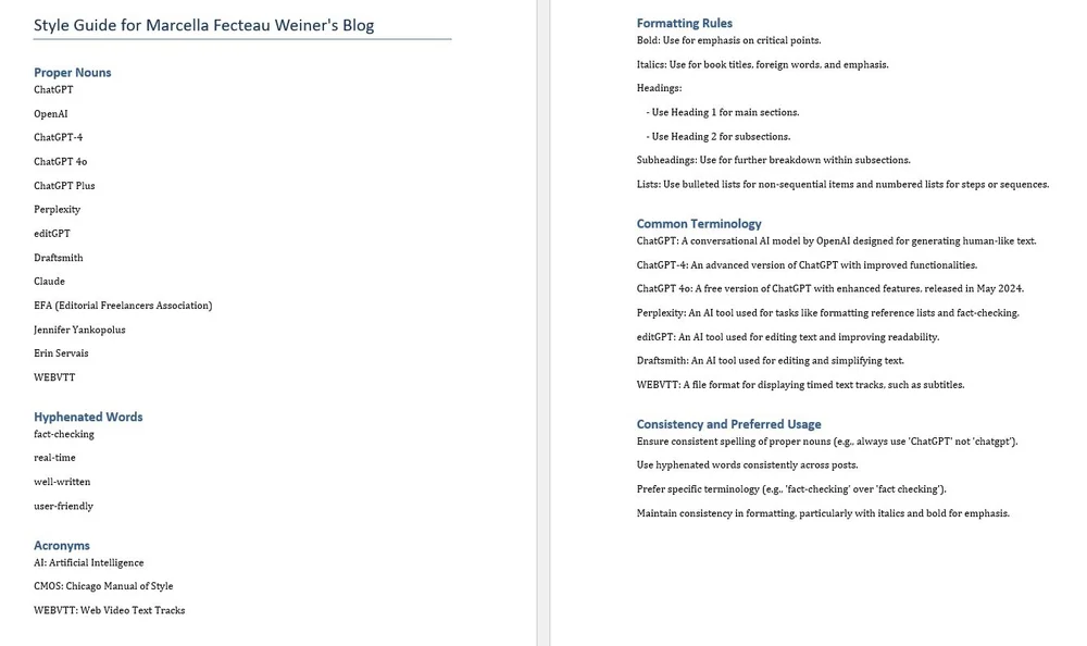 How to Create a Simple Style Guide for Your Editing Projects Using ...