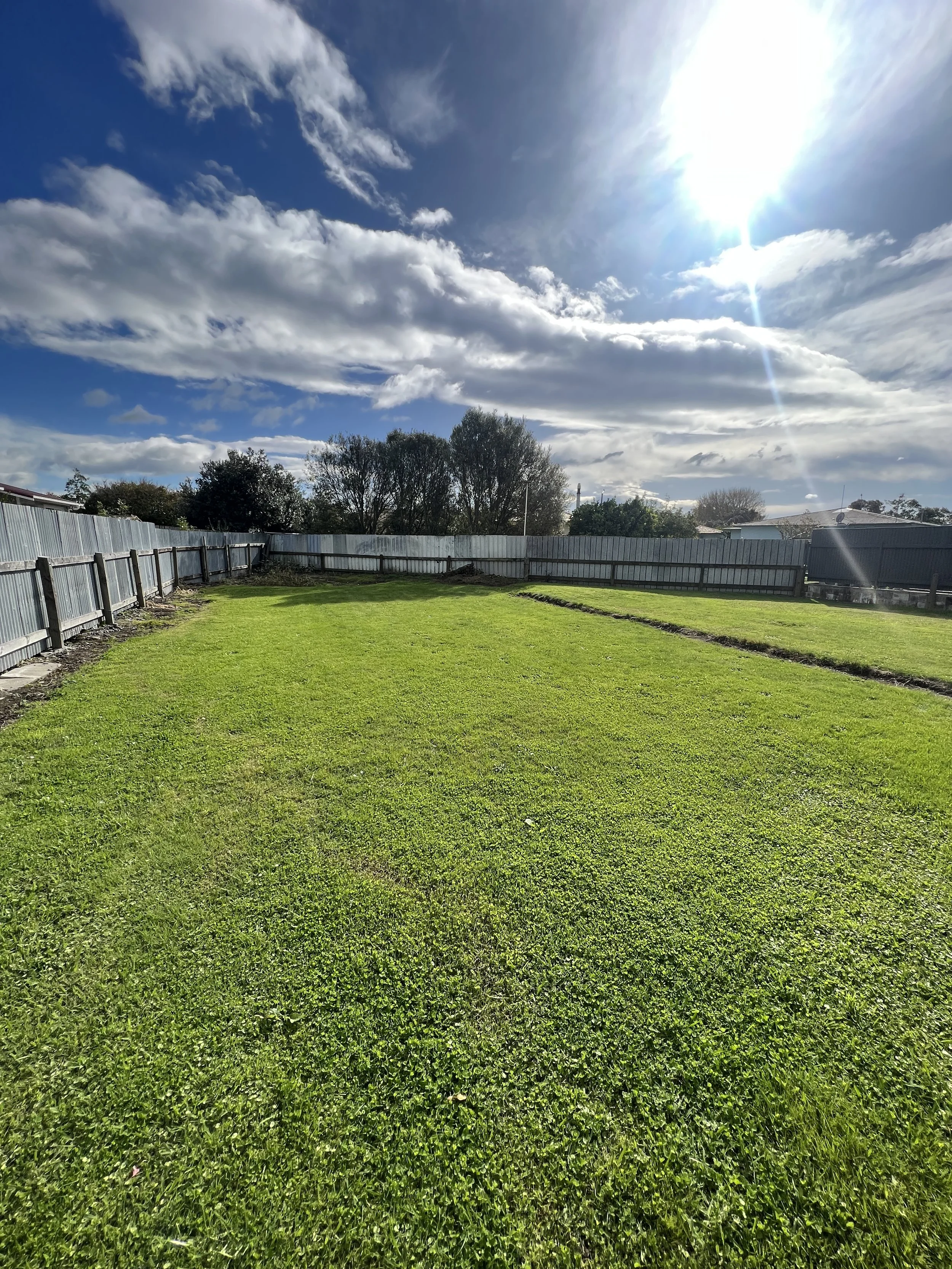 Bare land ready for a new house